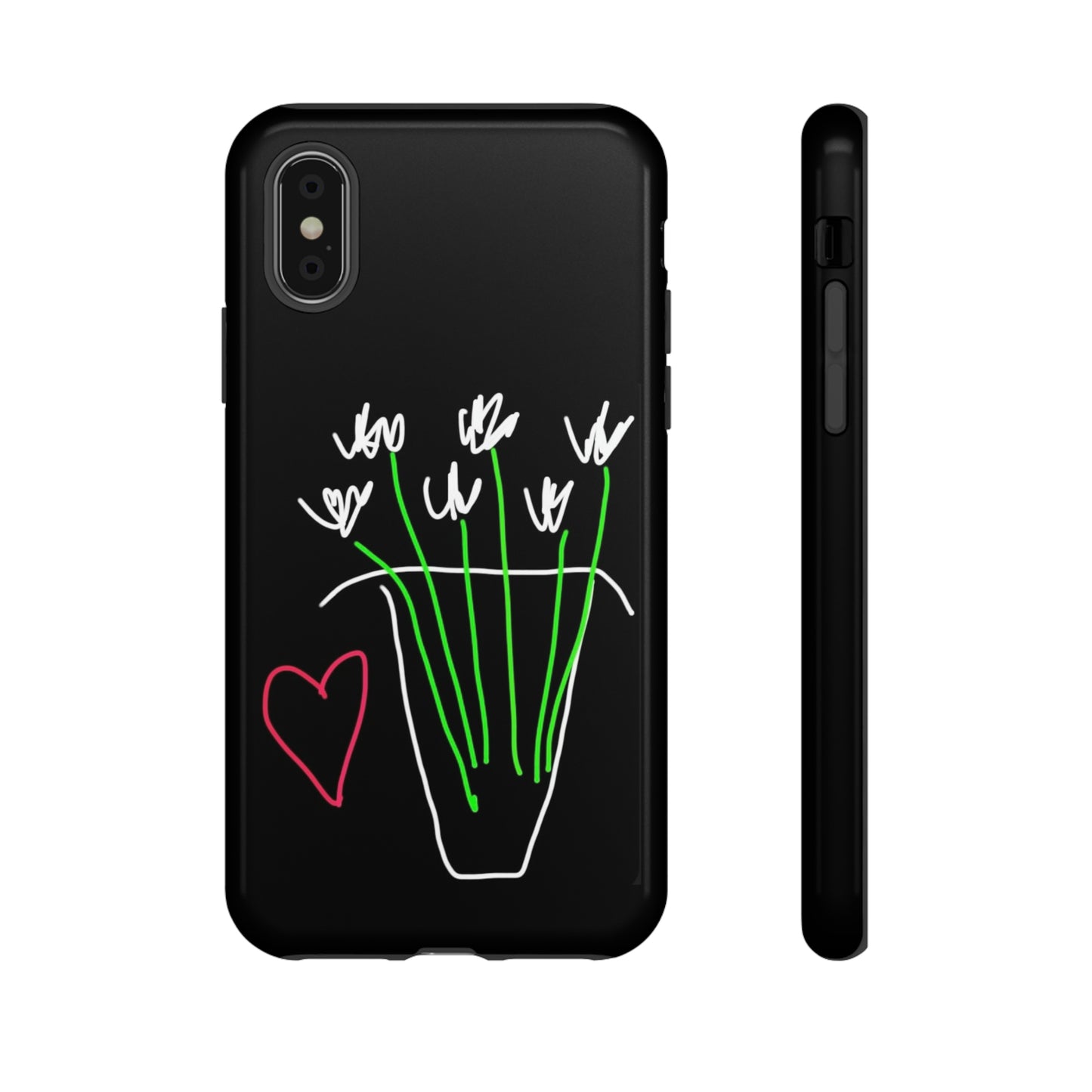 Vase, White Flowers- Tough Cases- 46 Phone Styles