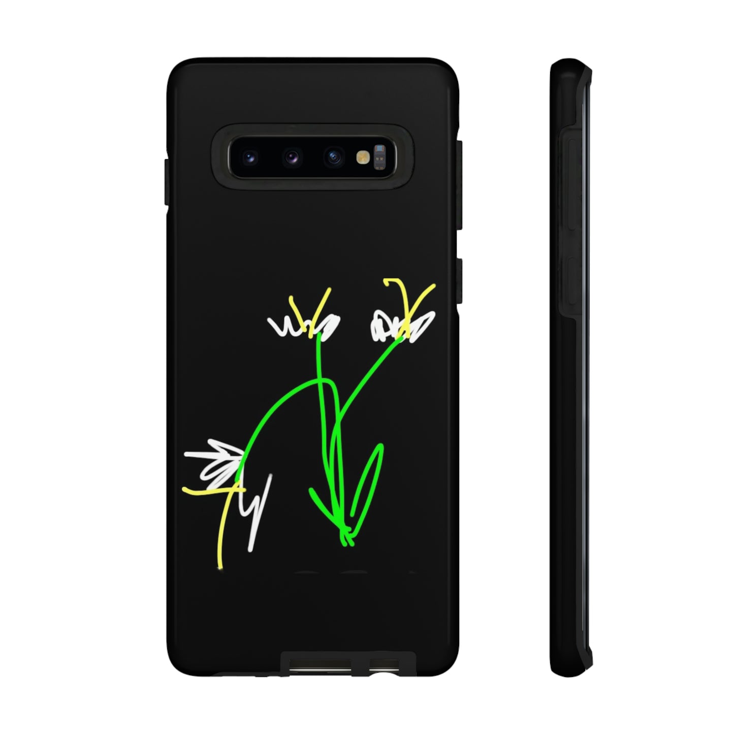 3 White Flowers- Tough Cases- 46 Phone Styles