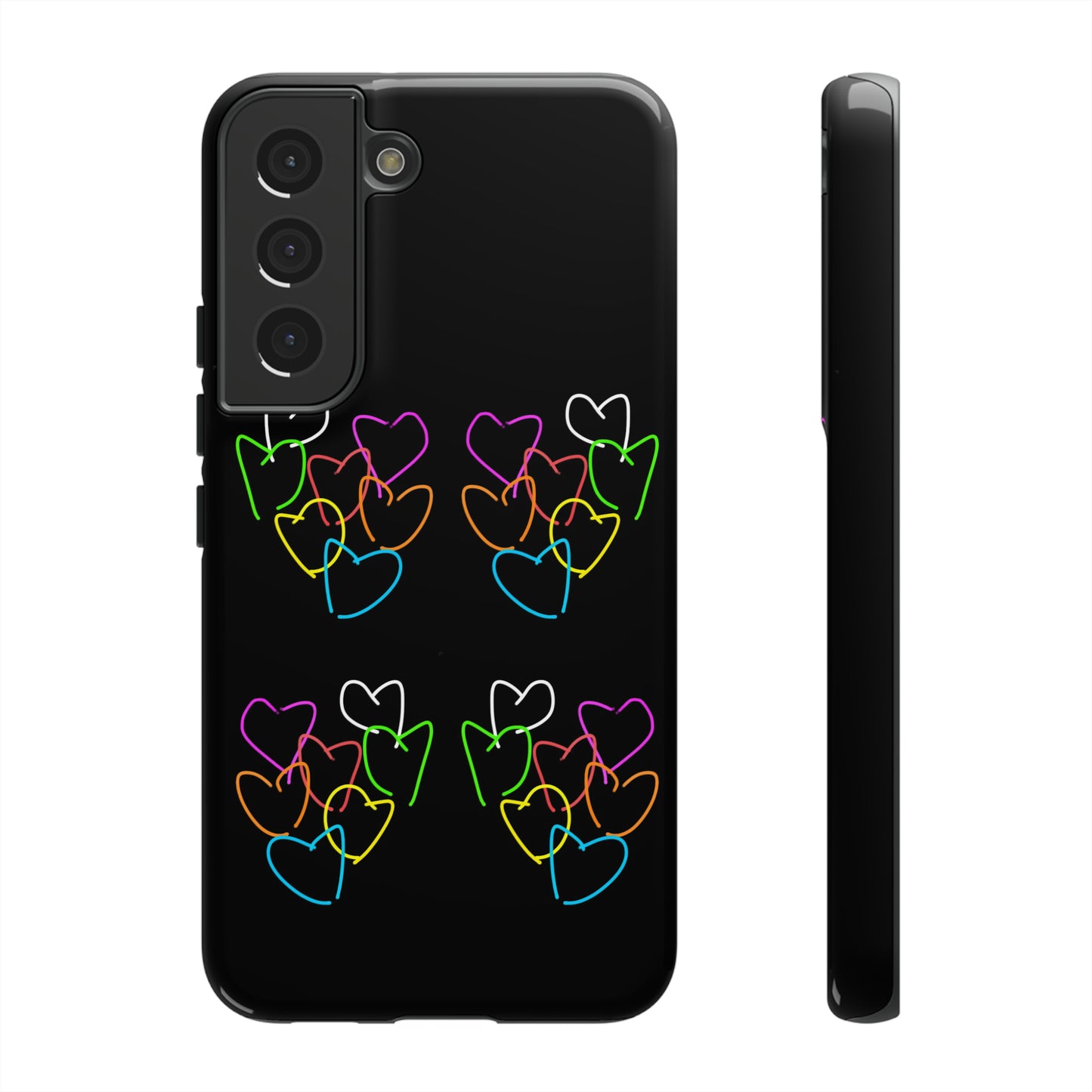 Colorful Hearts- Tough Cases- 46 Phone Styles