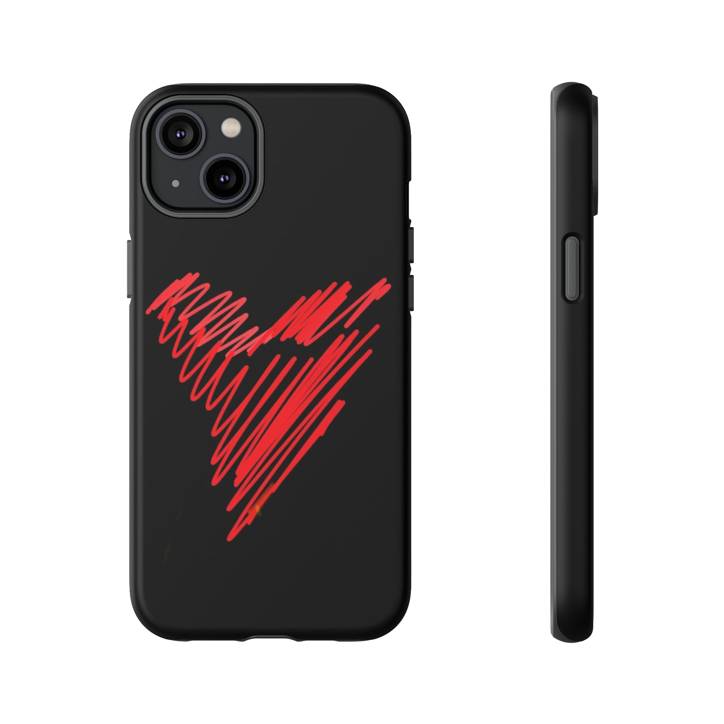 Scribble Heart- Tough Cases- 46 Phone Styles