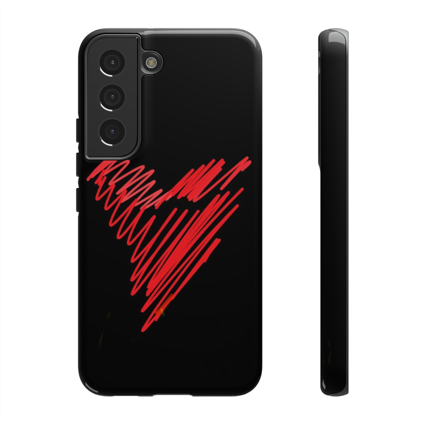 Scribble Heart- Tough Cases- 46 Phone Styles