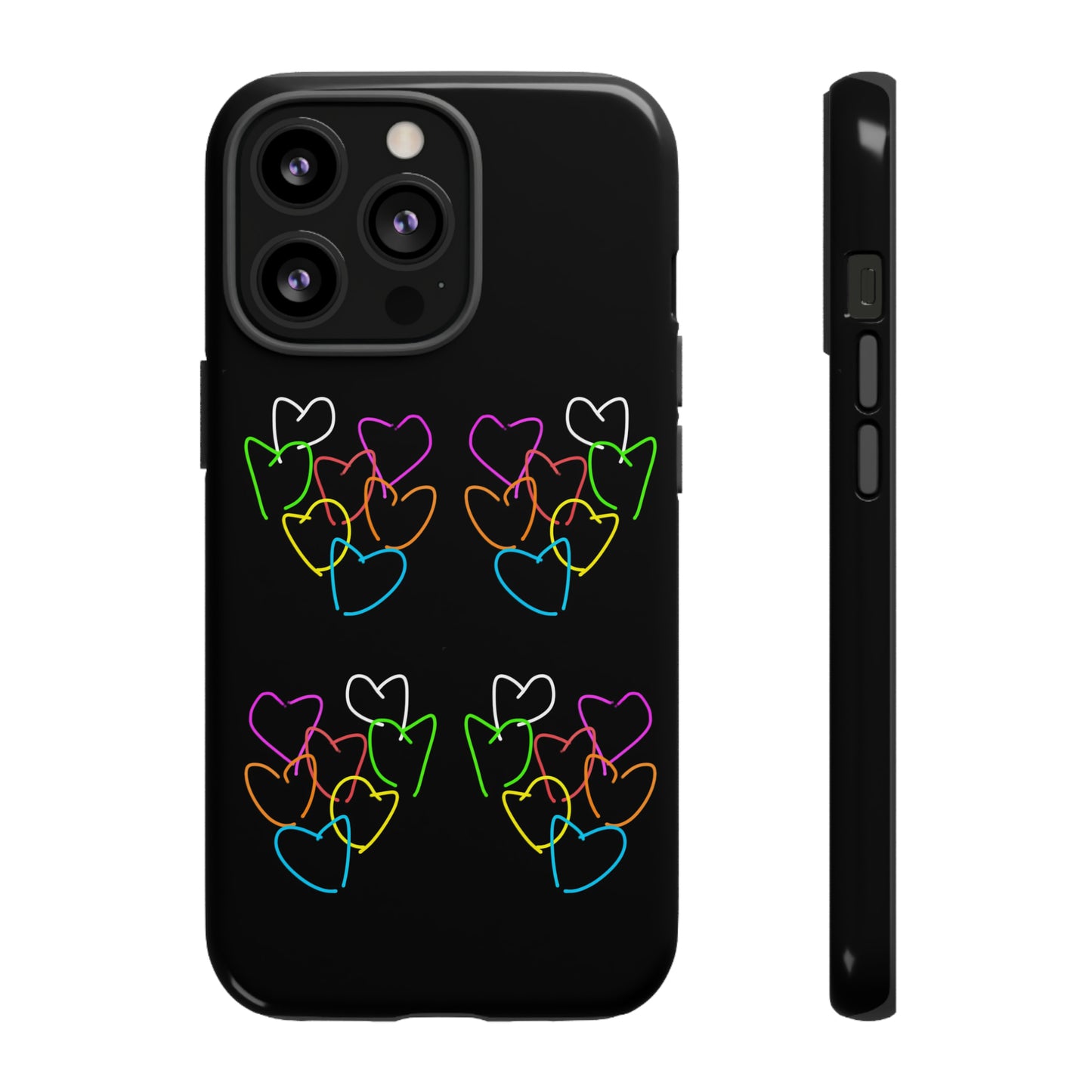 Colorful Hearts- Tough Cases- 46 Phone Styles