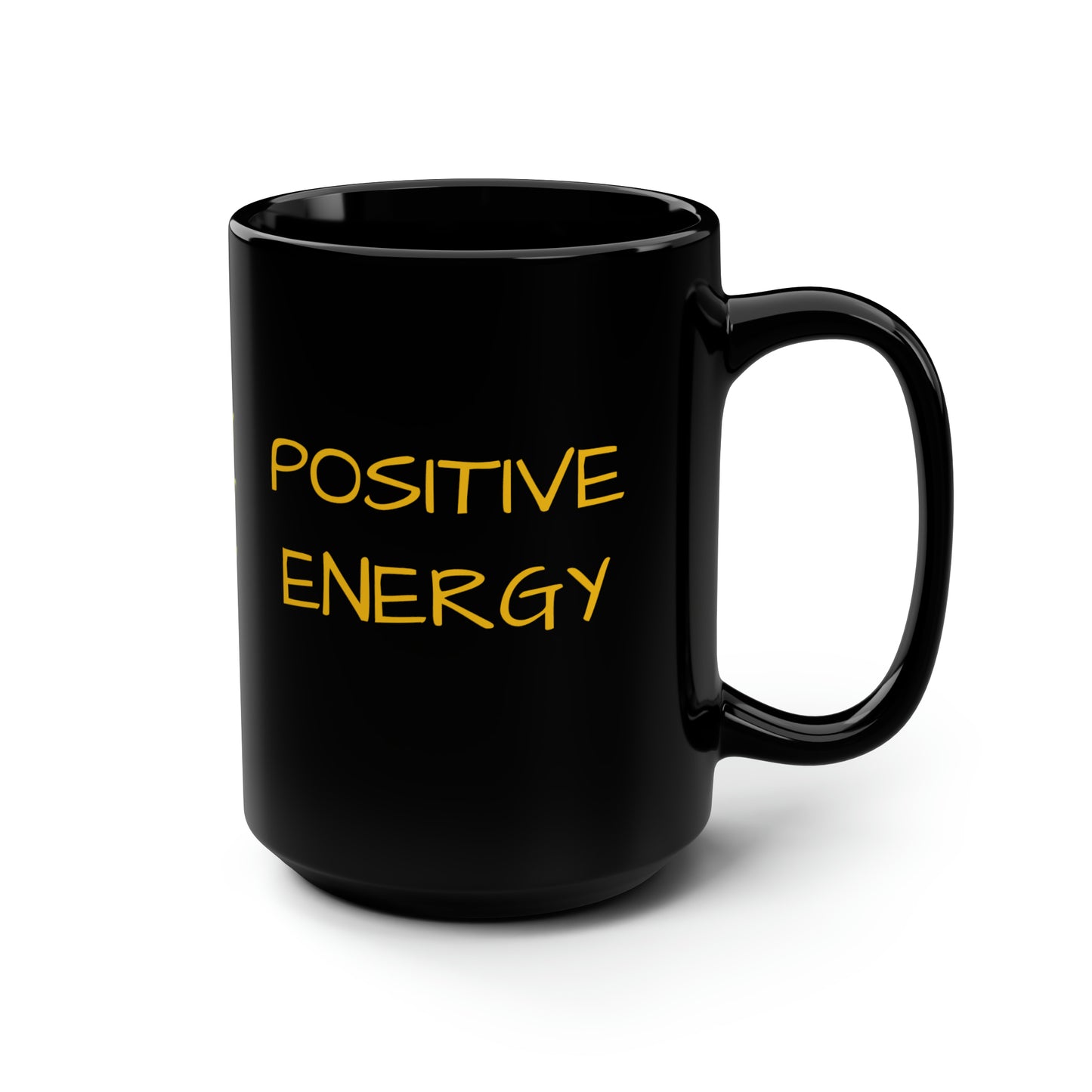 Tattoo- Black Mug, 15oz- Lightning/Positive Engergy