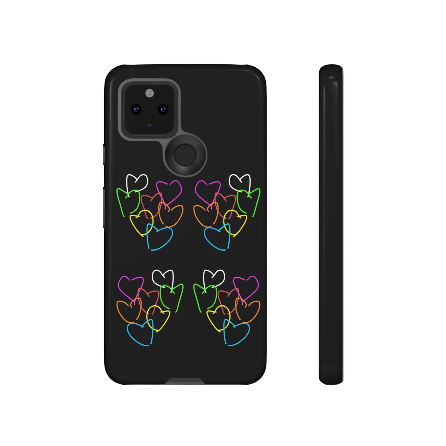 Colorful Hearts- Tough Cases- 46 Phone Styles