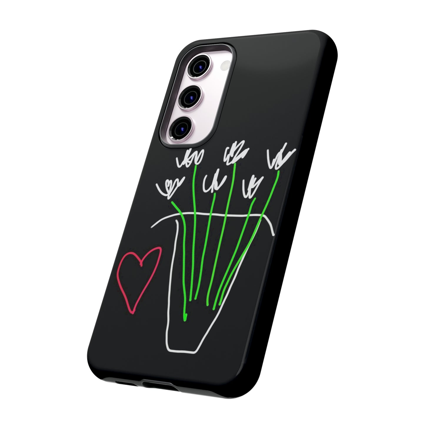 Vase, White Flowers- Tough Cases- 46 Phone Styles