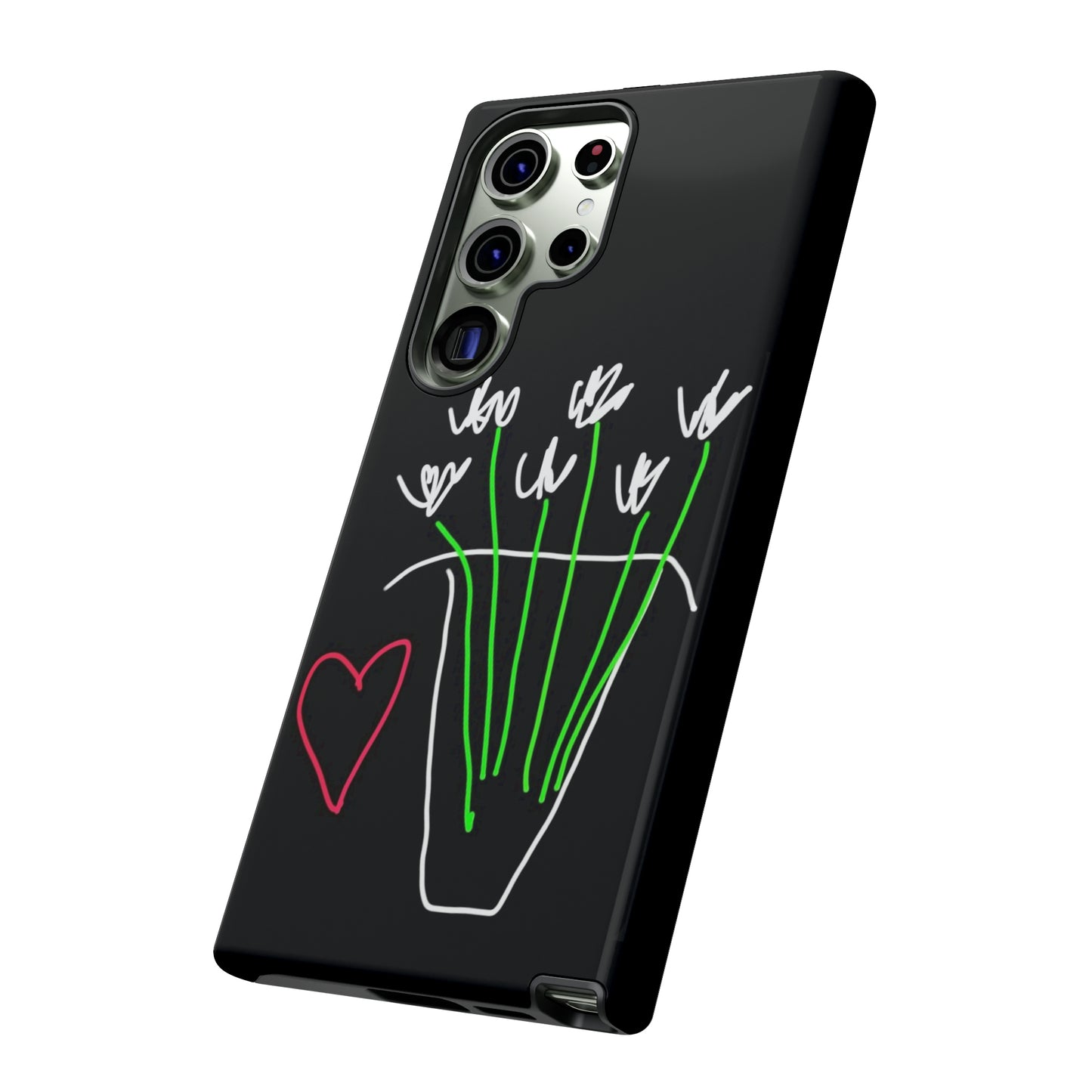 Vase, White Flowers- Tough Cases- 46 Phone Styles