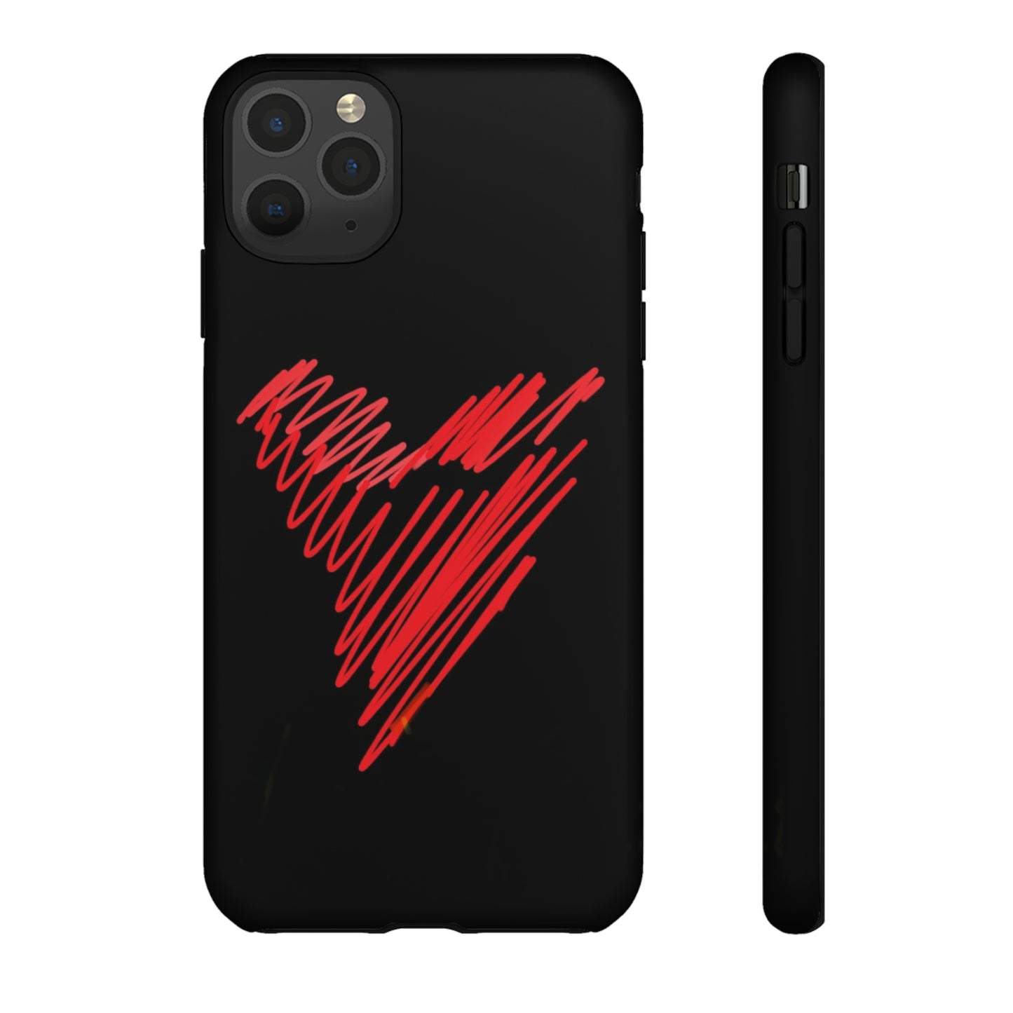 Scribble Heart- Tough Cases- 46 Phone Styles