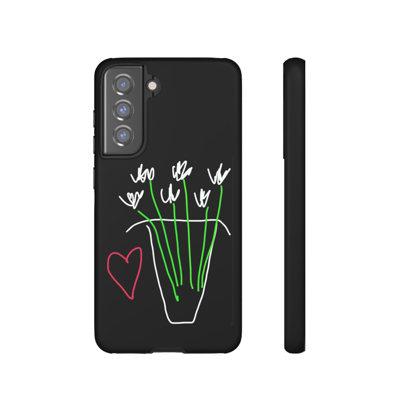 Vase, White Flowers- Tough Cases- 46 Phone Styles