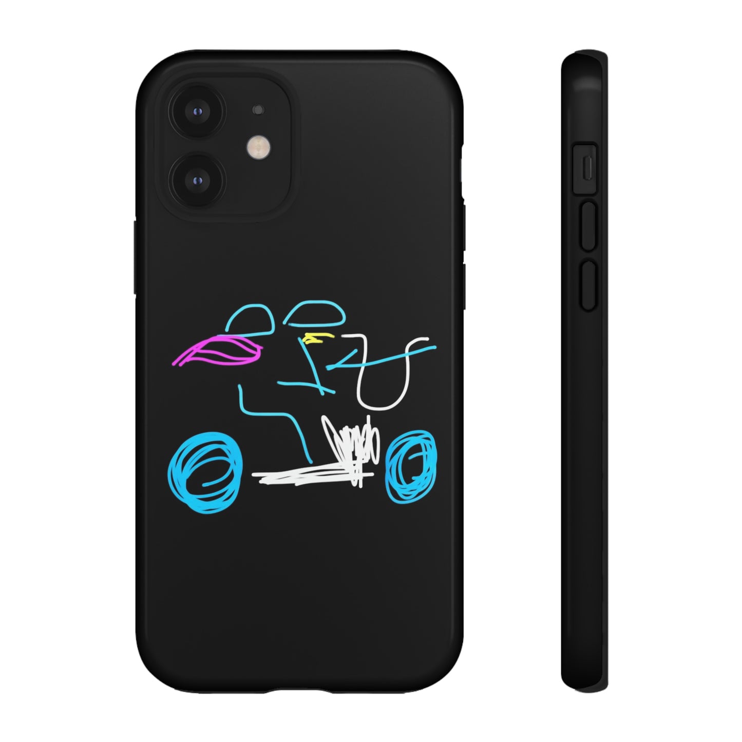 Brunette Biker Babe- Tough Cases- 46 Phone Styles