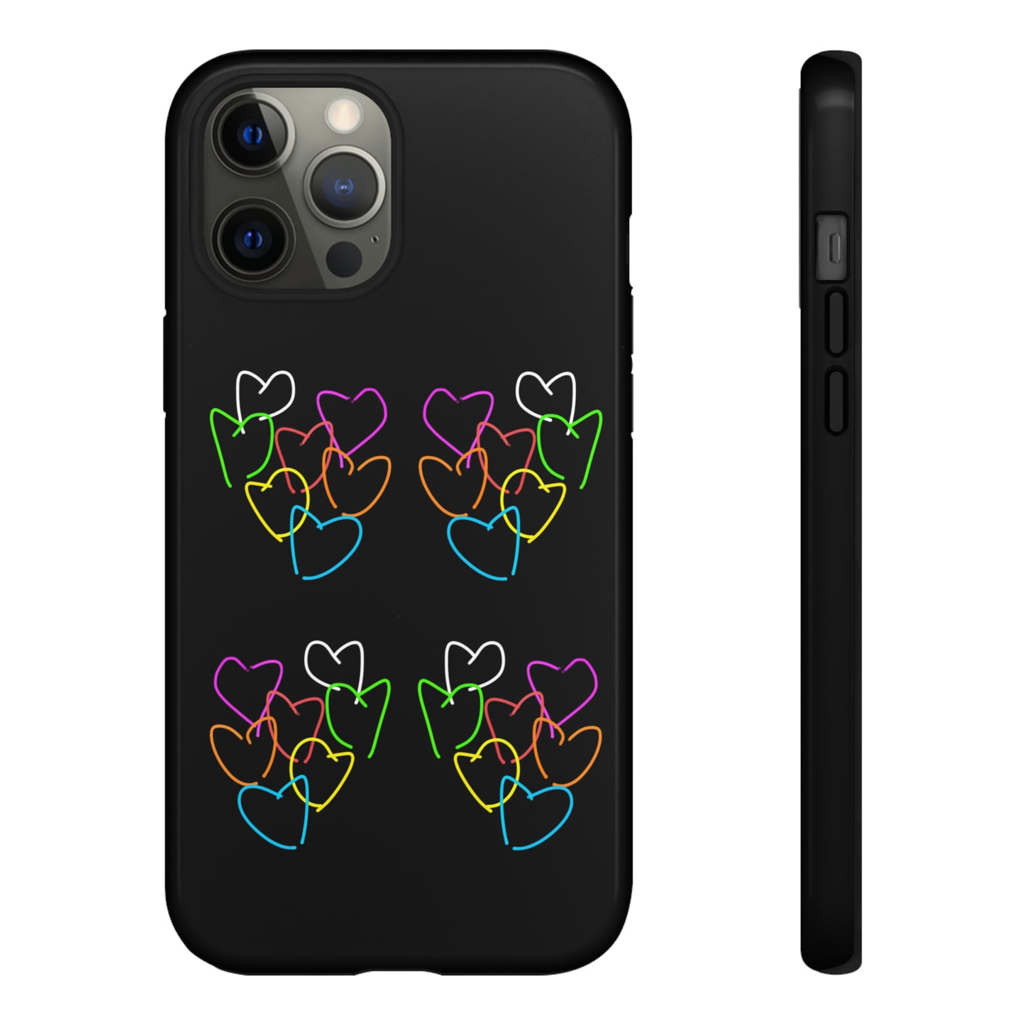 Colorful Hearts- Tough Cases- 46 Phone Styles