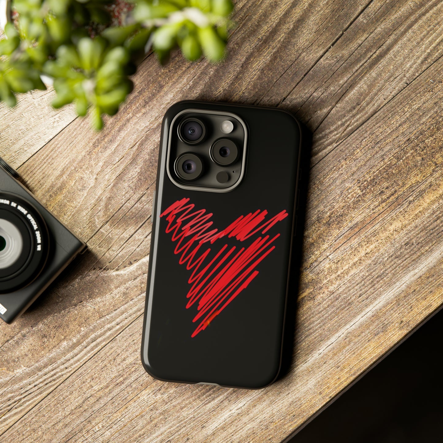 Scribble Heart- Tough Cases- 46 Phone Styles