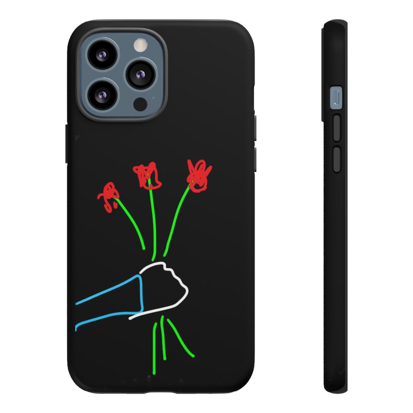 3 Red Flowers- Tough Cases- 46 Phone Styles