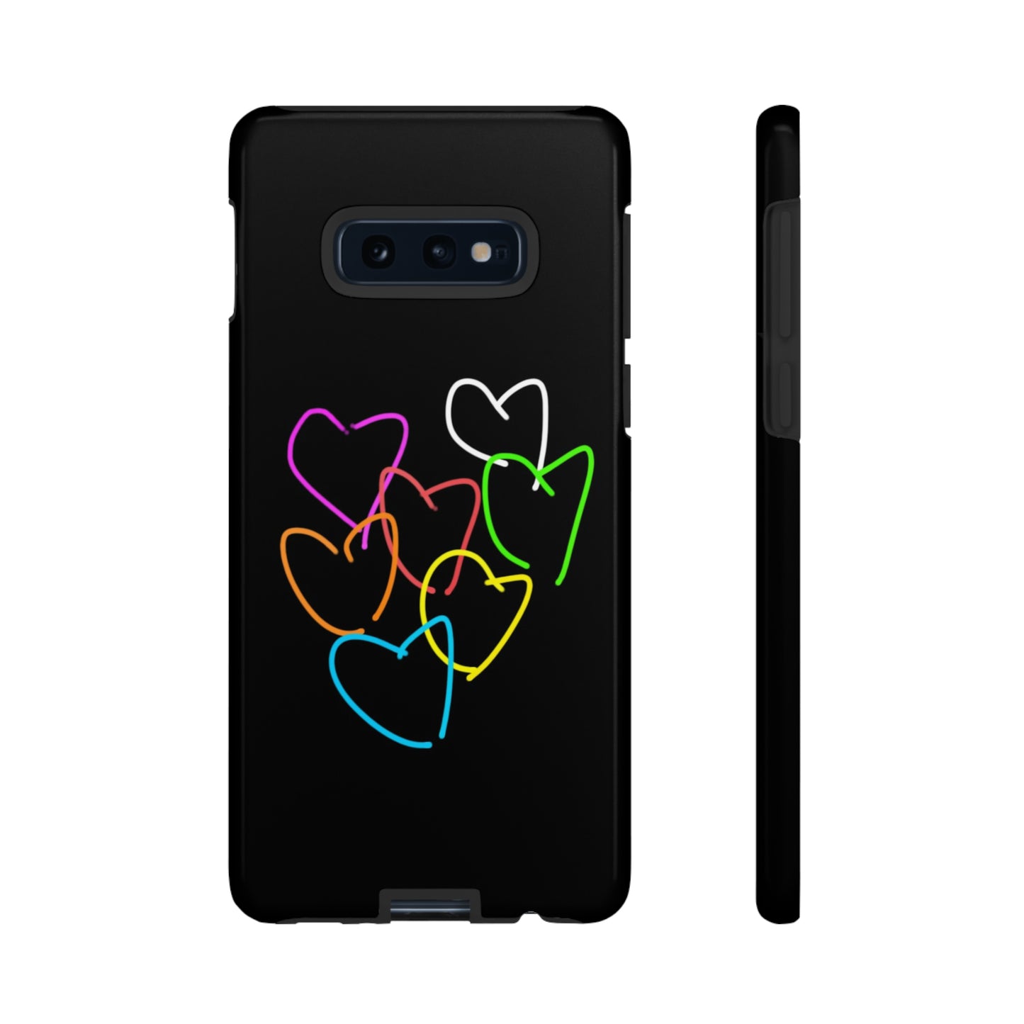 Colorful Hearts-Tough Cases- Large Hearts-- 46 Phone Styles