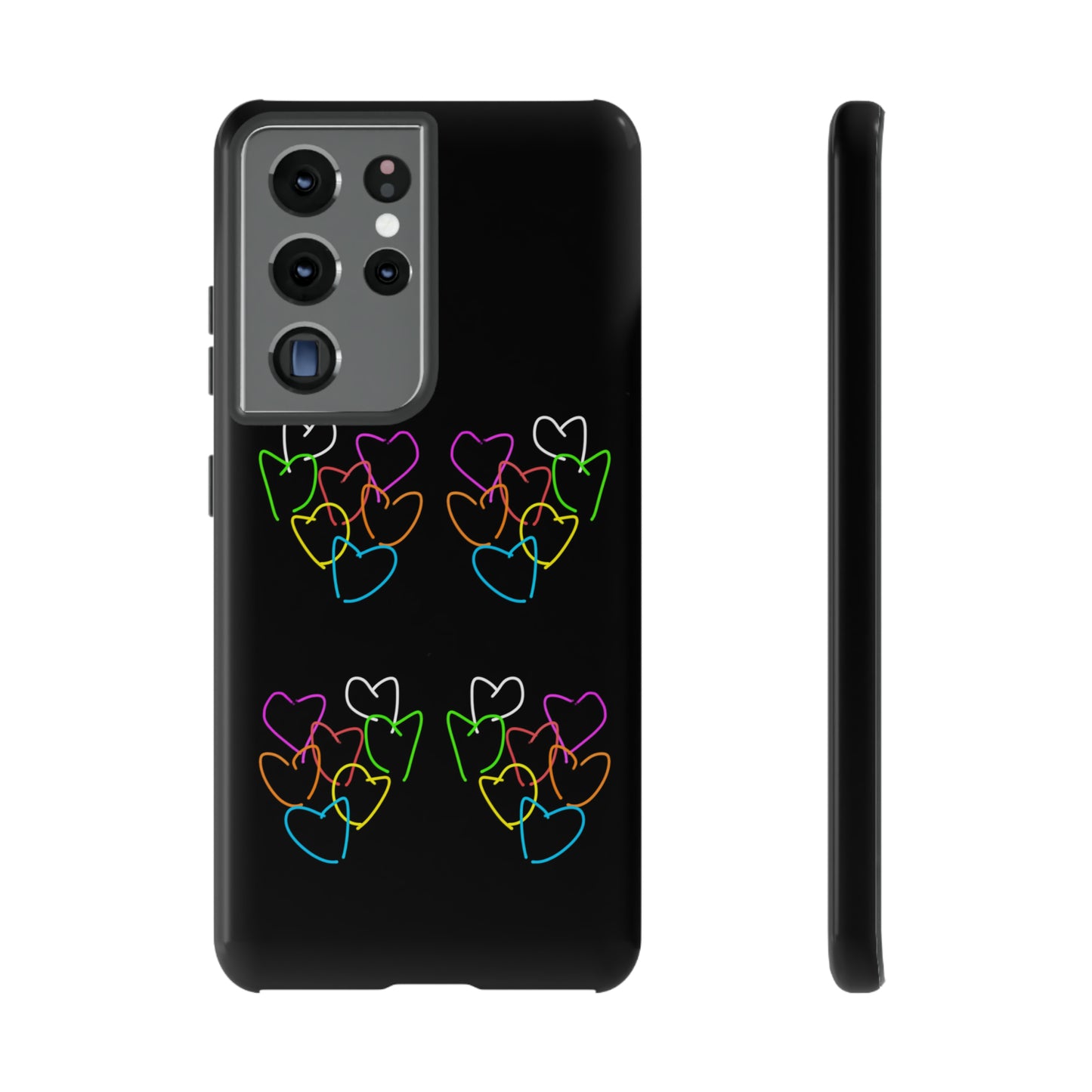 Colorful Hearts- Tough Cases- 46 Phone Styles