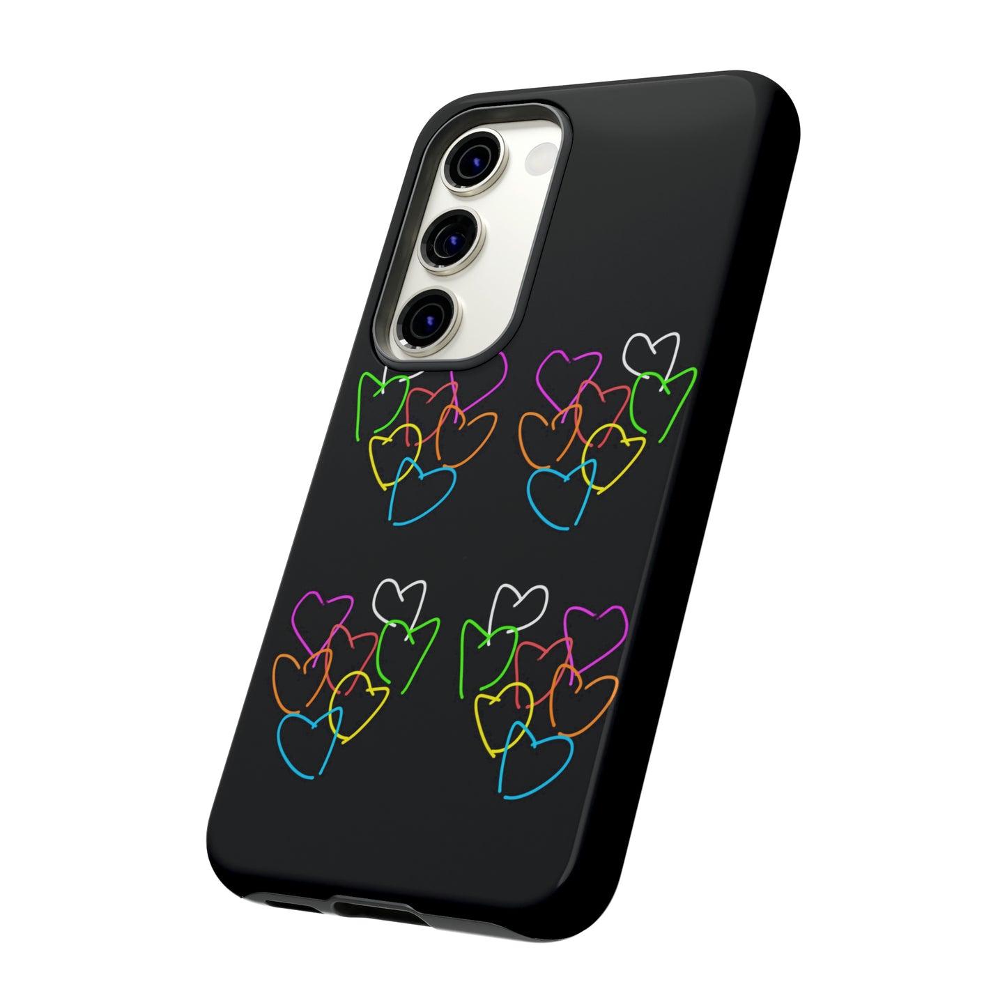 Colorful Hearts- Tough Cases- 46 Phone Styles