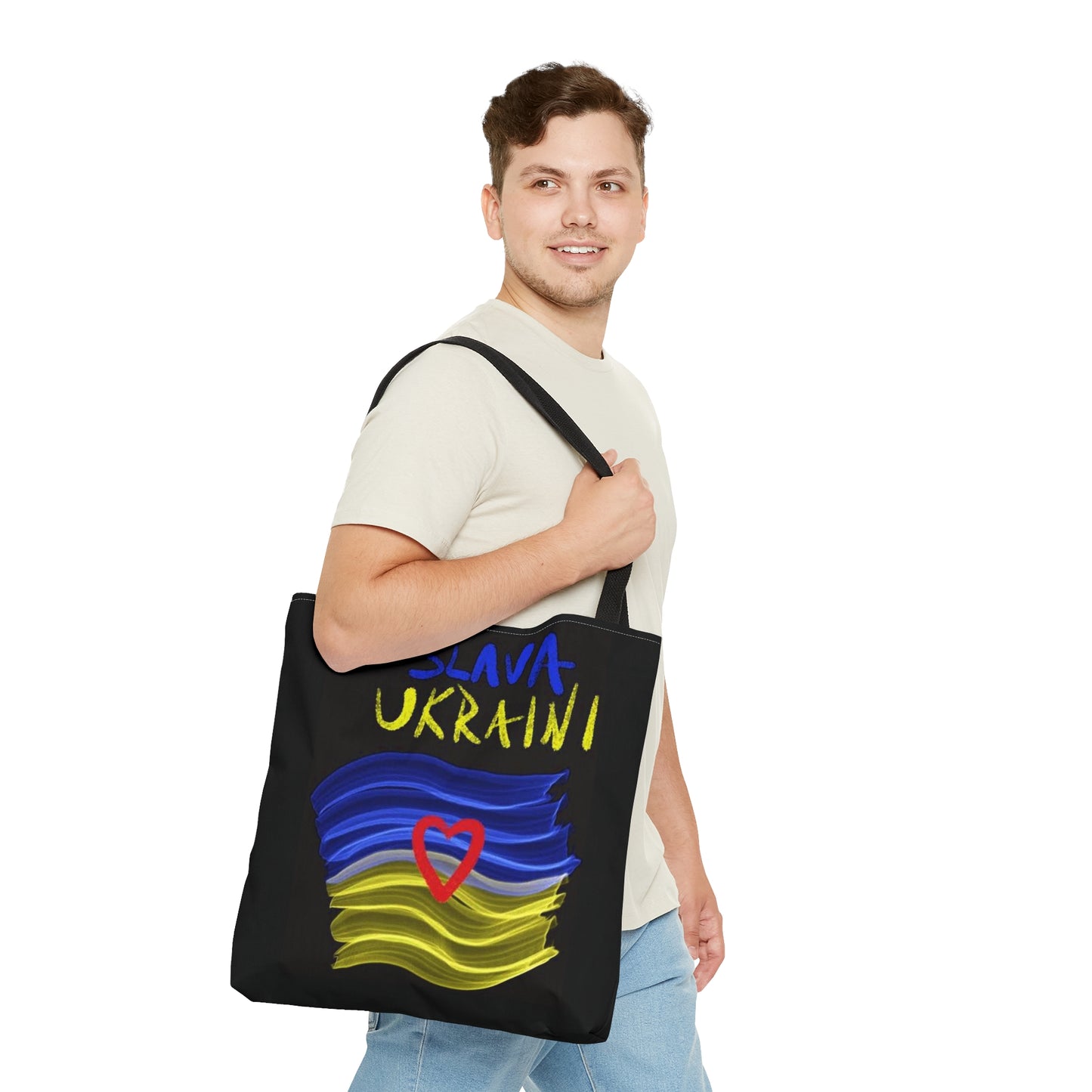 Charity Ukraine- Tote Bag (AOP)- Black