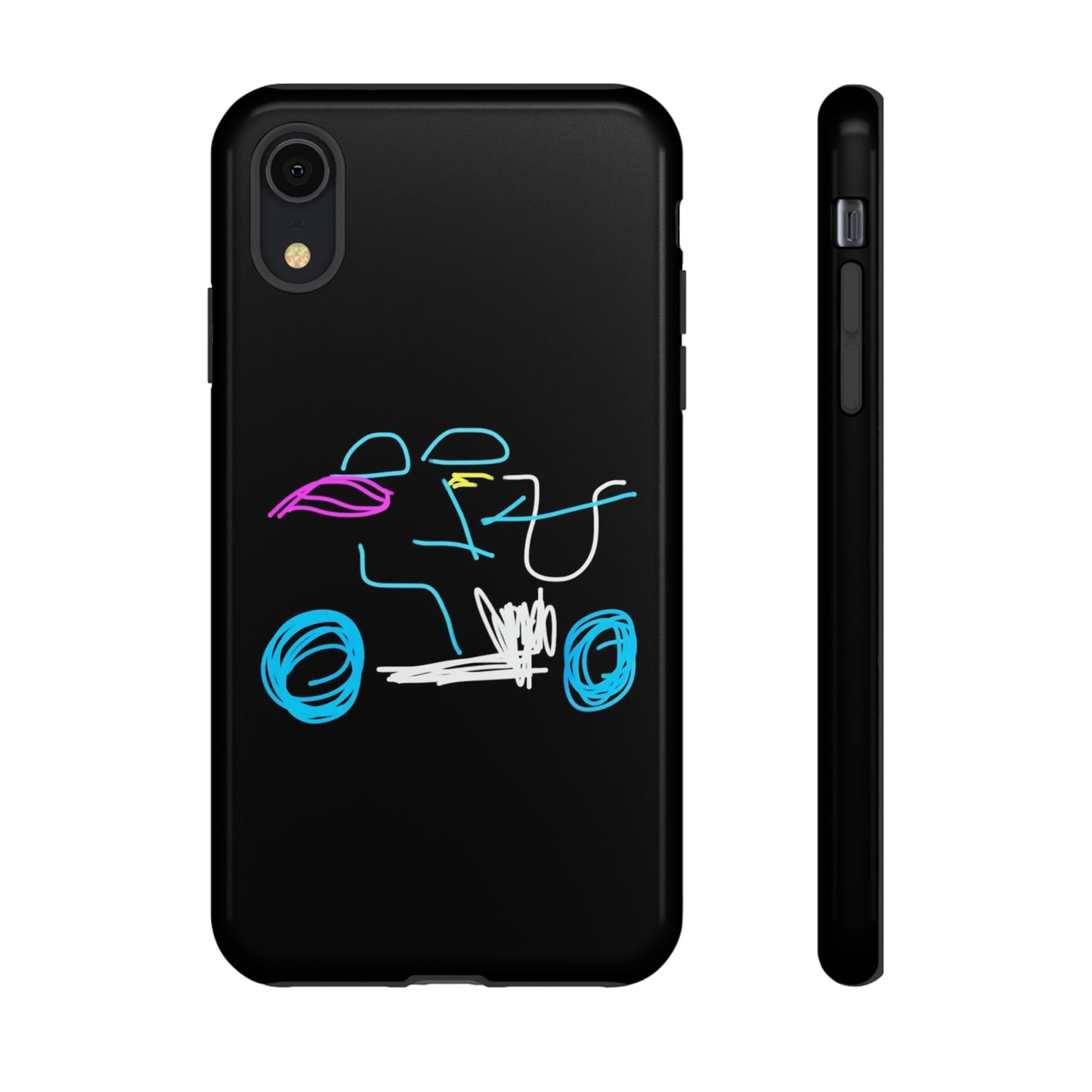 Brunette Biker Babe- Tough Cases- 46 Phone Styles