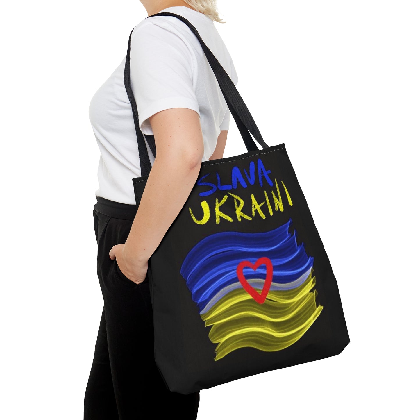 Charity Ukraine- Tote Bag (AOP)- Black