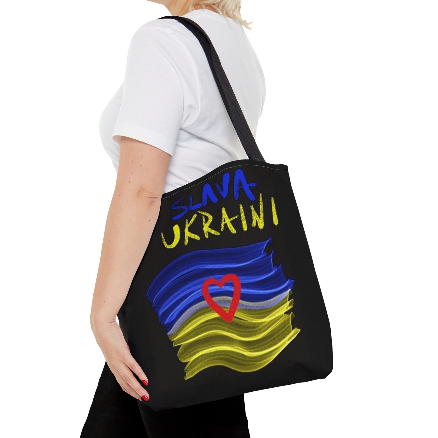 Charity Ukraine- Tote Bag (AOP)- Black