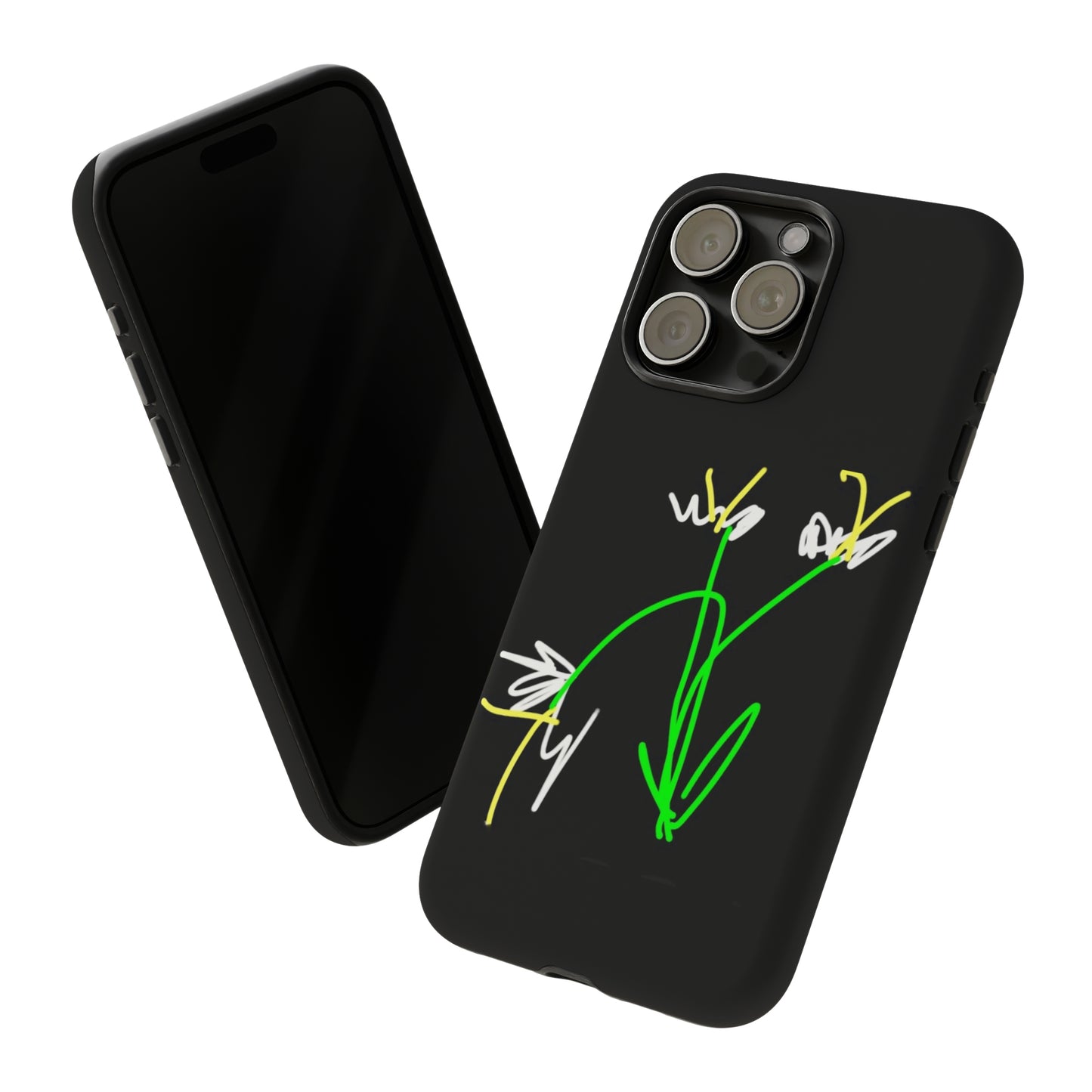 3 White Flowers- Tough Cases- 46 Phone Styles