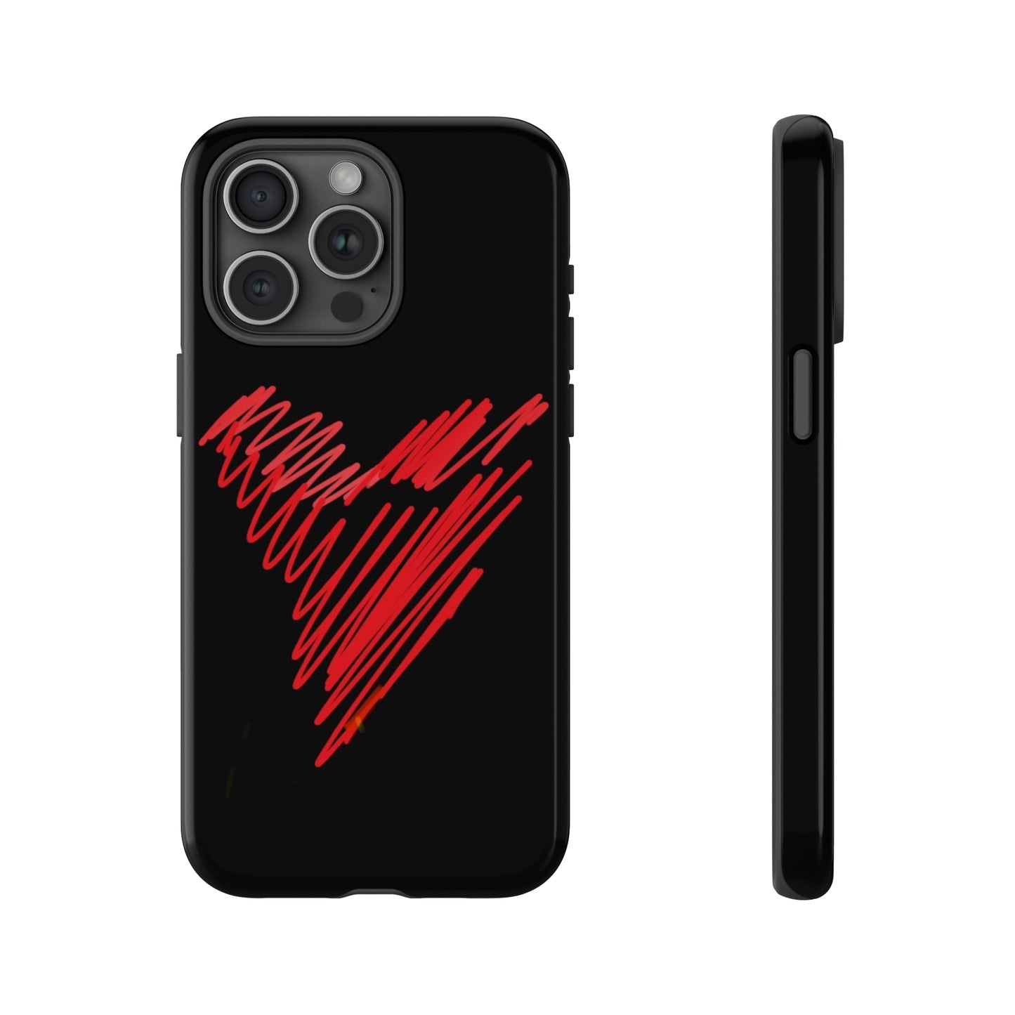 Scribble Heart- Tough Cases- 46 Phone Styles