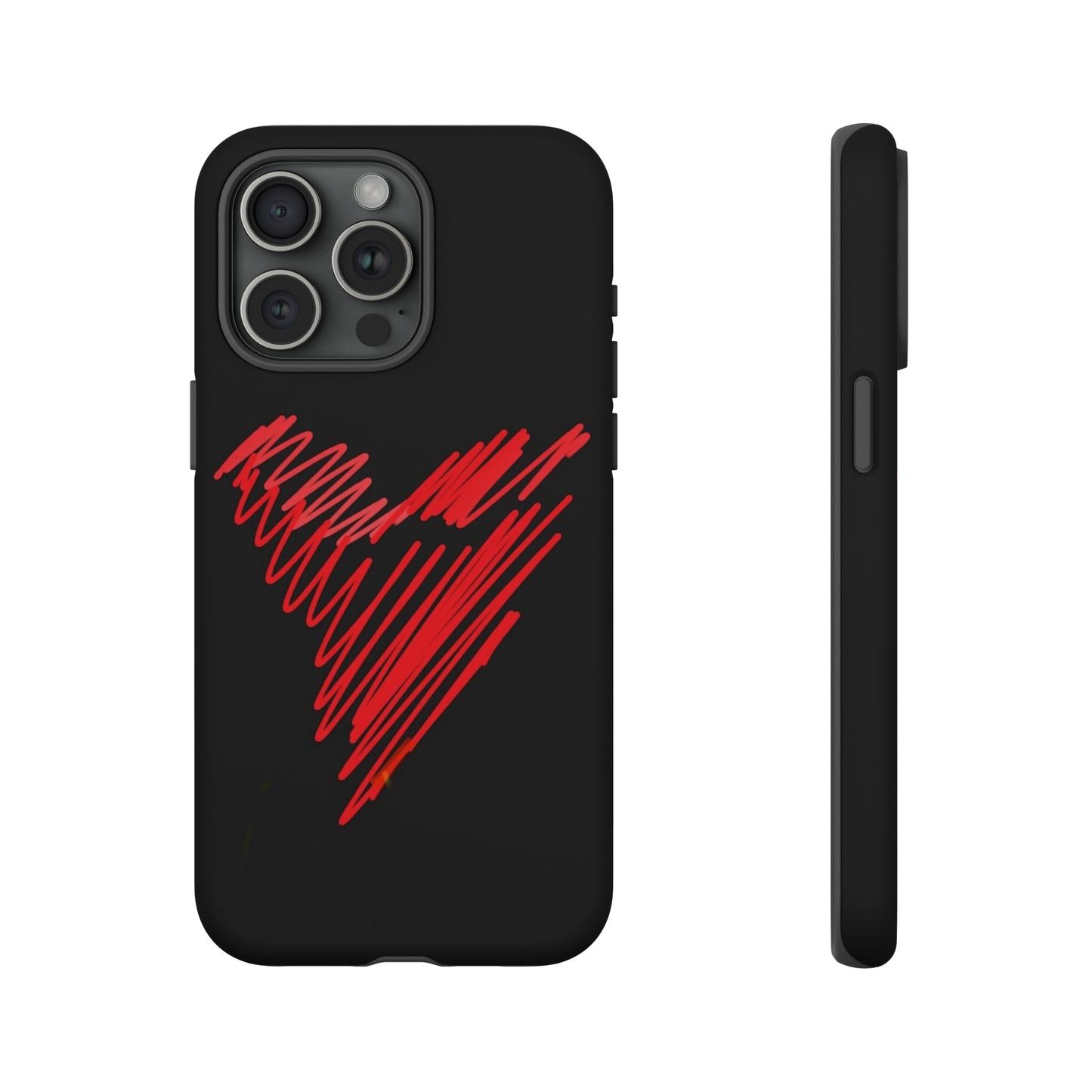 Scribble Heart- Tough Cases- 46 Phone Styles