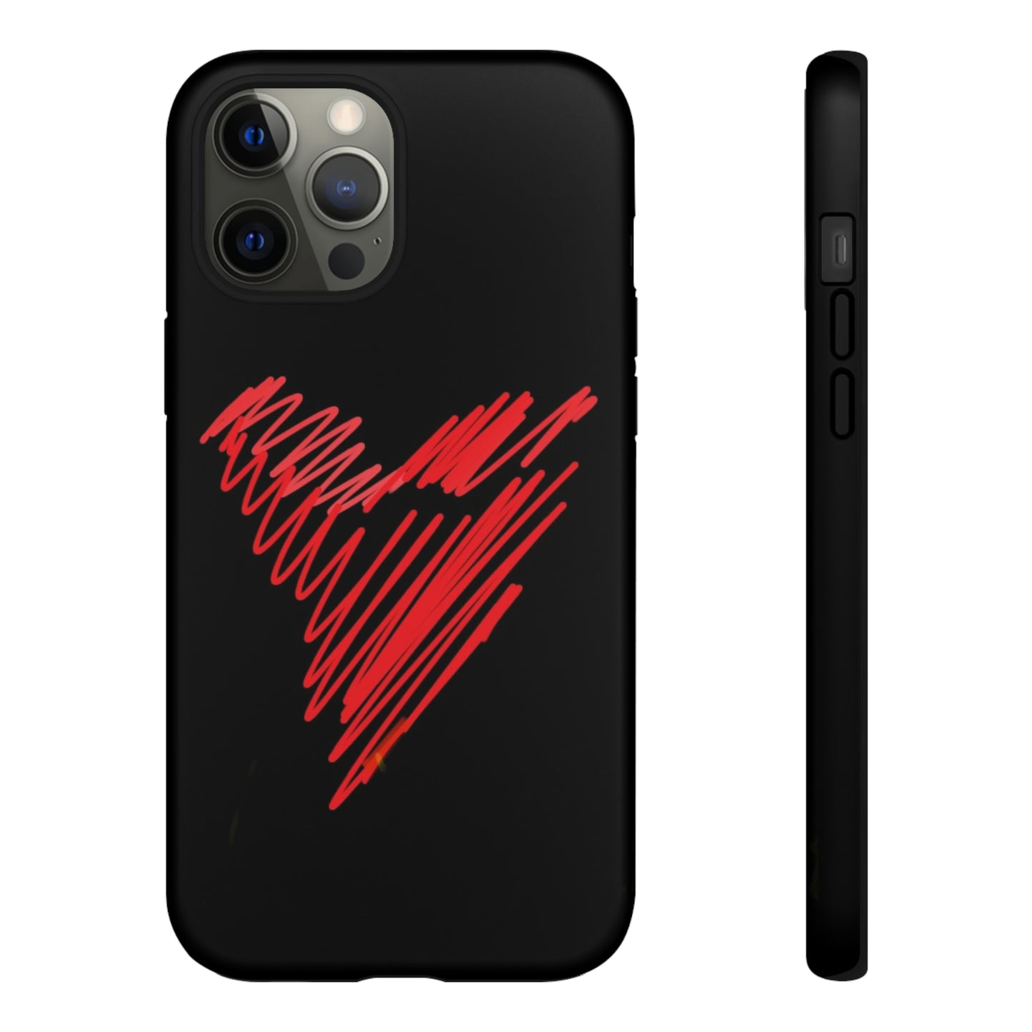 Scribble Heart- Tough Cases- 46 Phone Styles