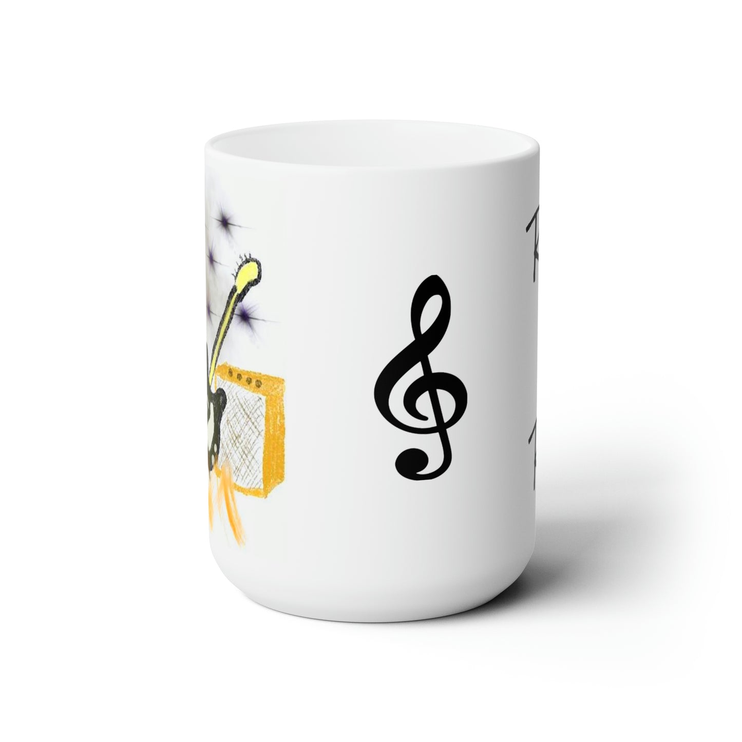 Music Guitar- Mug 15oz- White