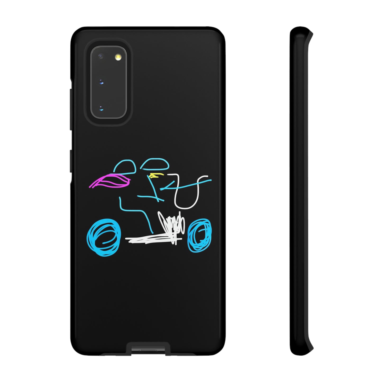 Brunette Biker Babe- Tough Cases- 46 Phone Styles