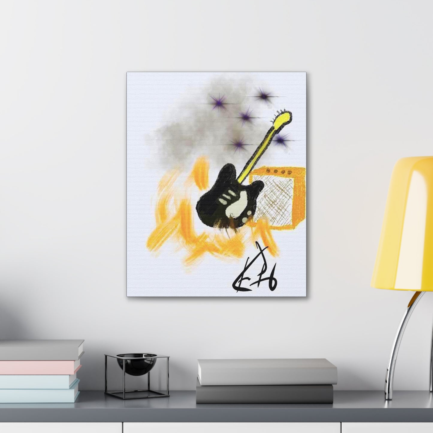 Music Guitar- Canvas Gallery Wraps