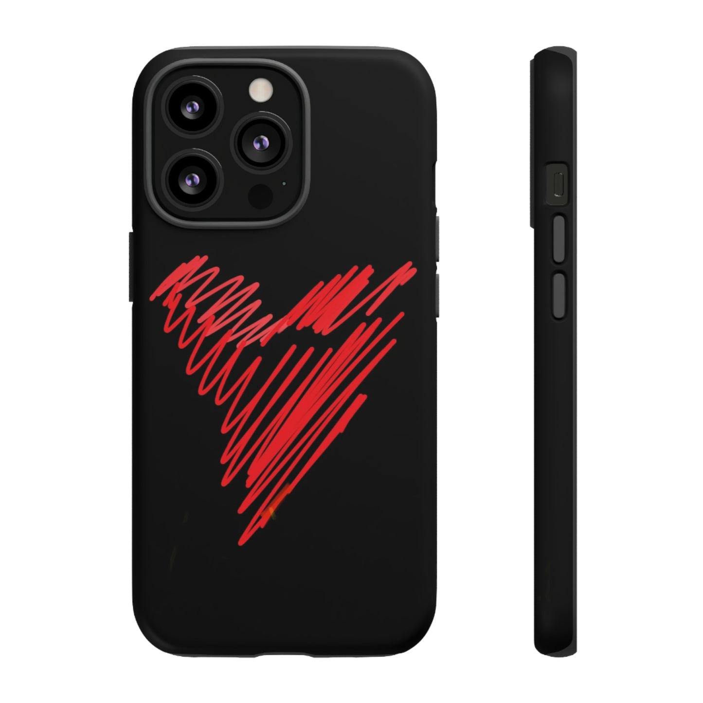 Scribble Heart- Tough Cases- 46 Phone Styles