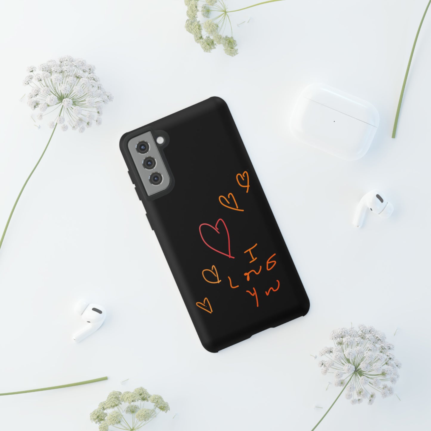 5 Hearts/I love You- Tough Cases- 46 Phone Styles