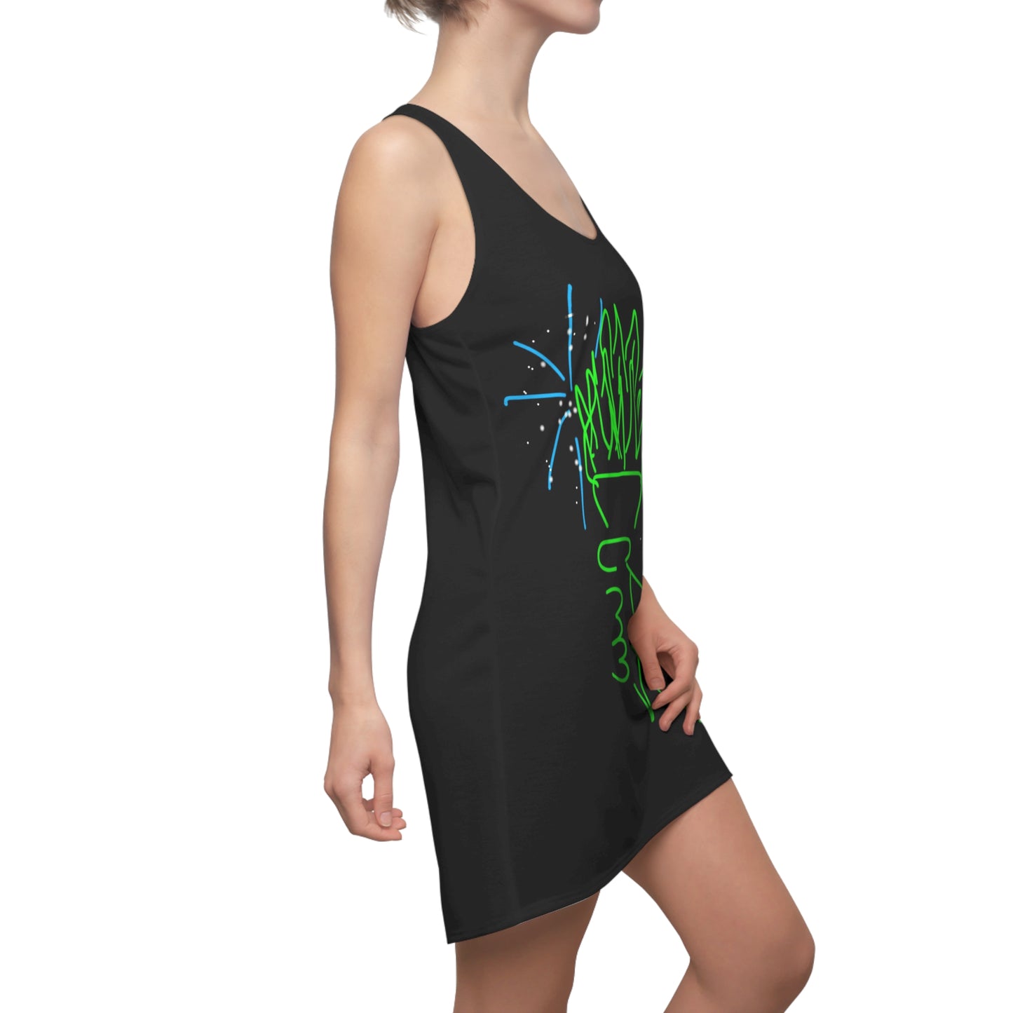 July 4th- Liberty- Women's Cut & Sew Racerback Dress (AOP)