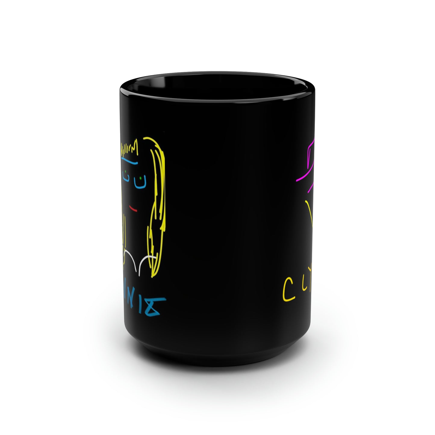 Bonnie And Clyde- Black Mug, 15oz- Large