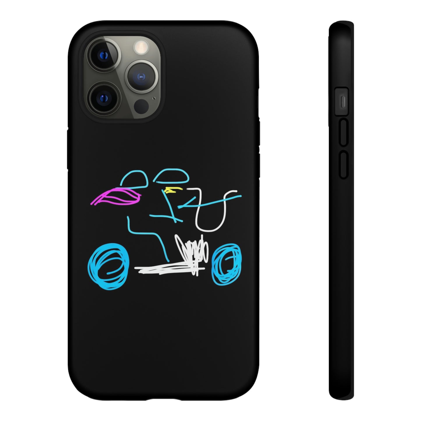 Brunette Biker Babe- Tough Cases- 46 Phone Styles