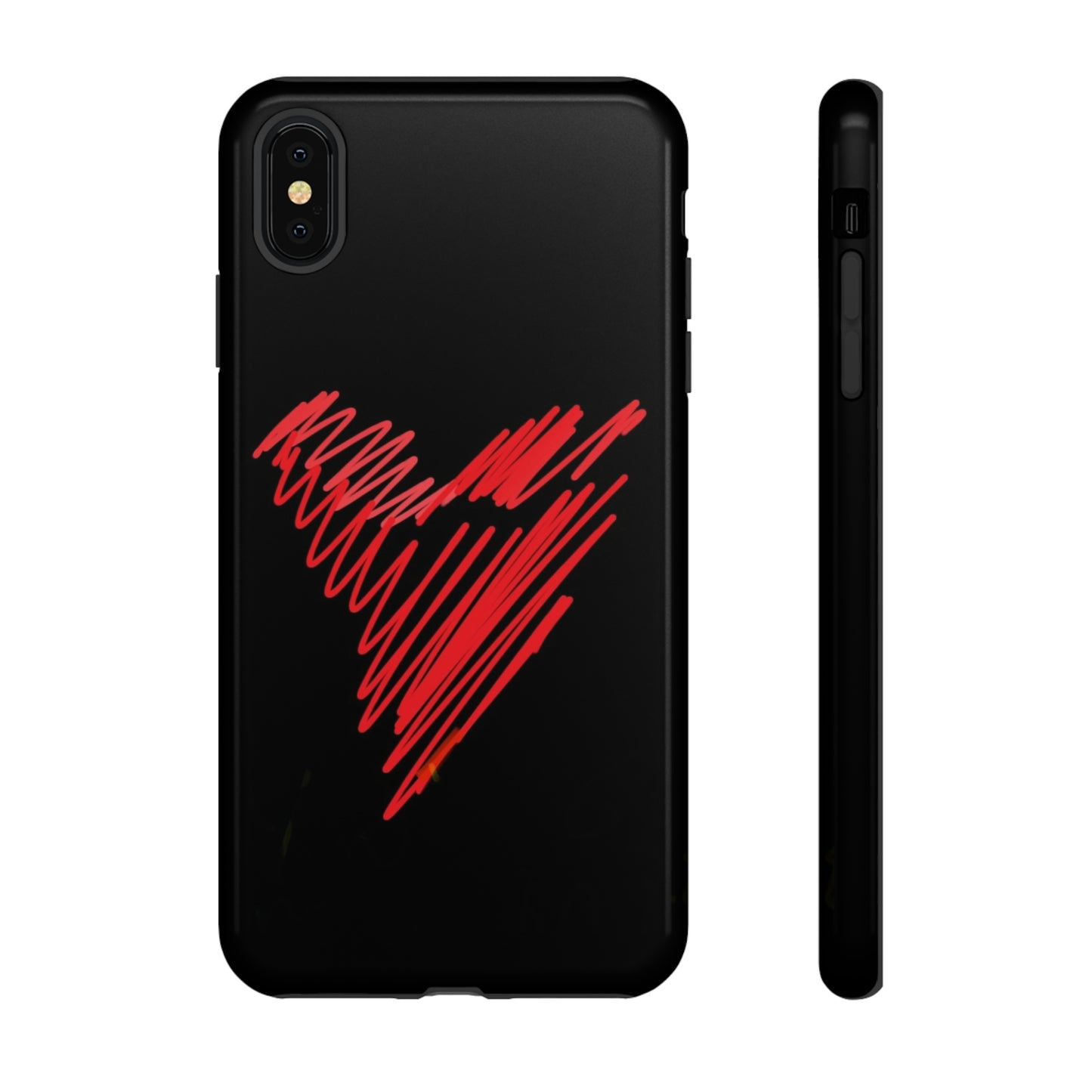 Scribble Heart- Tough Cases- 46 Phone Styles