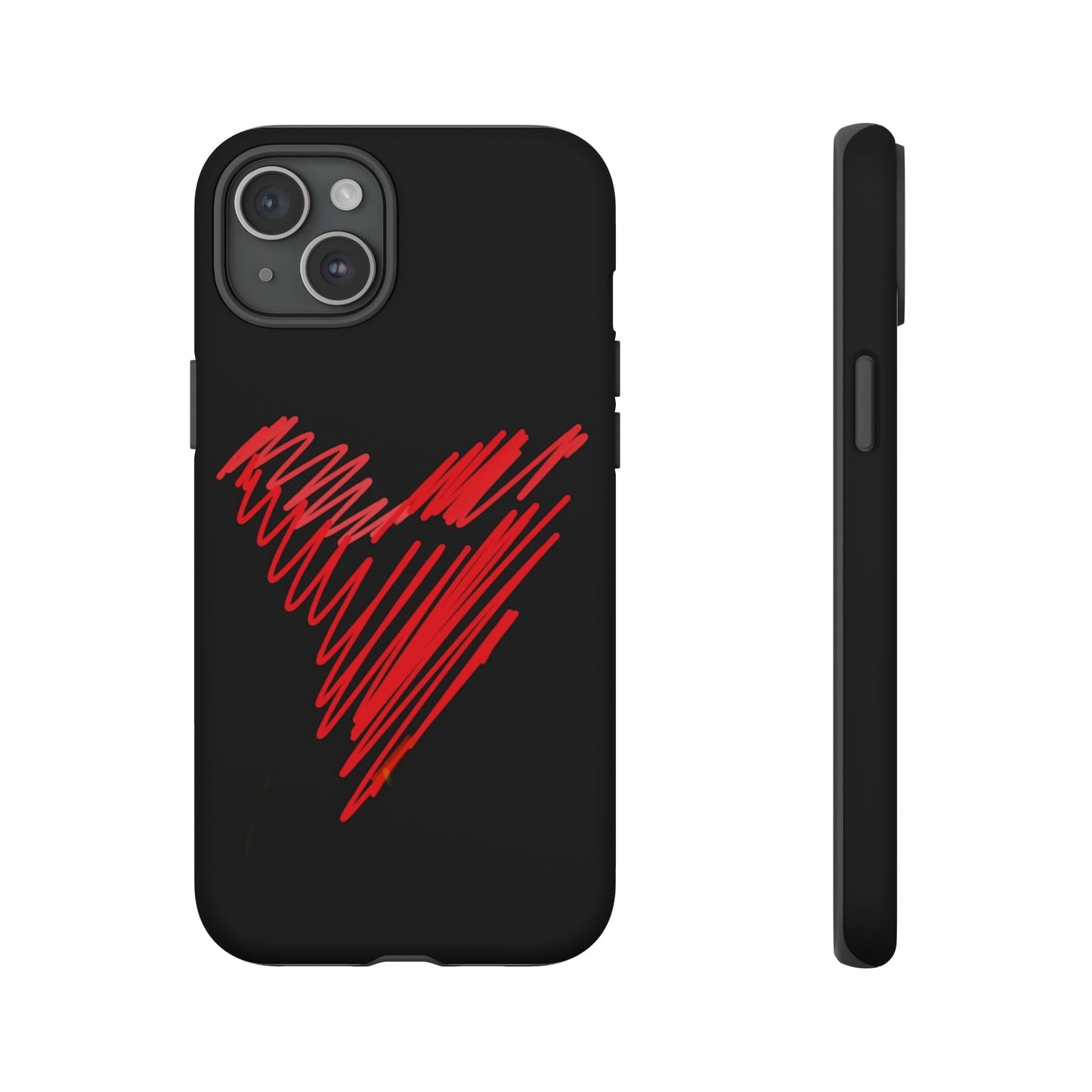 Scribble Heart- Tough Cases- 46 Phone Styles