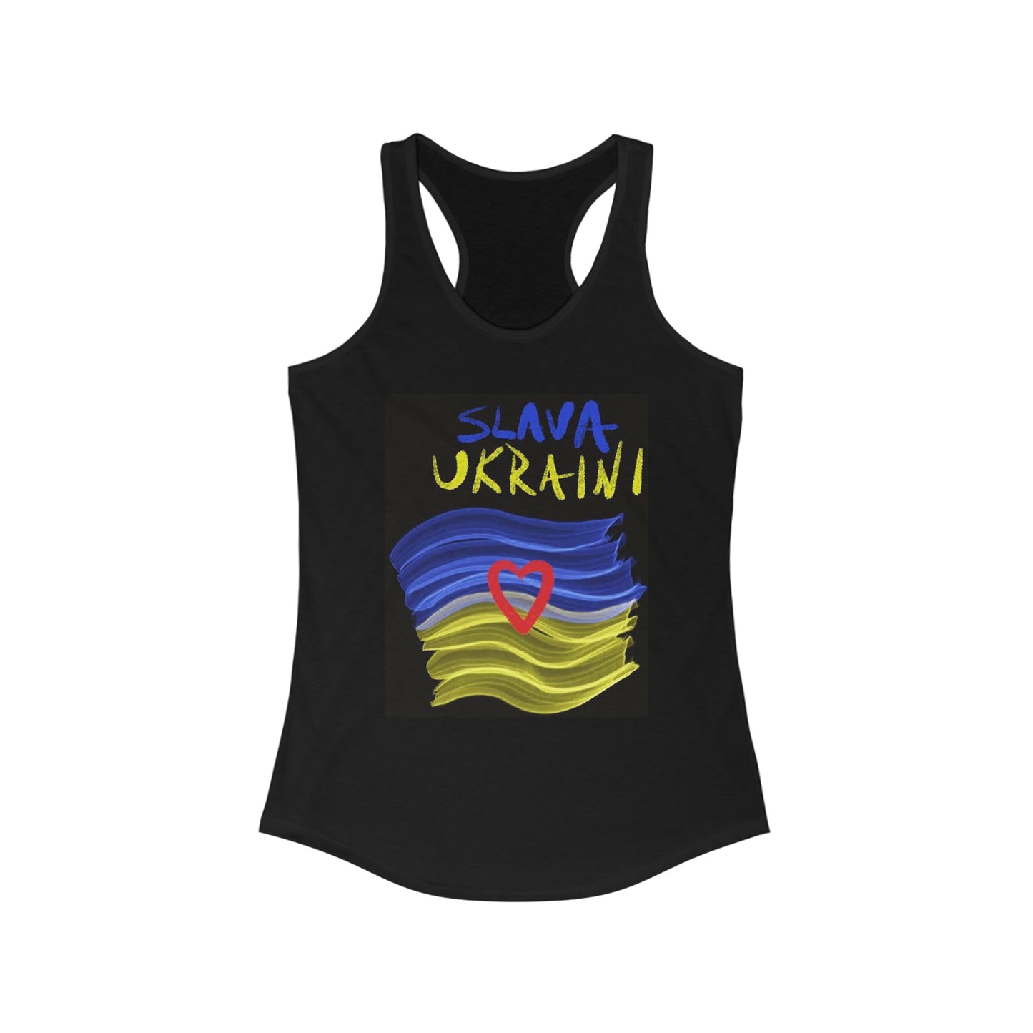 Charity Ukraine- Women's Ideal Racerback Tank