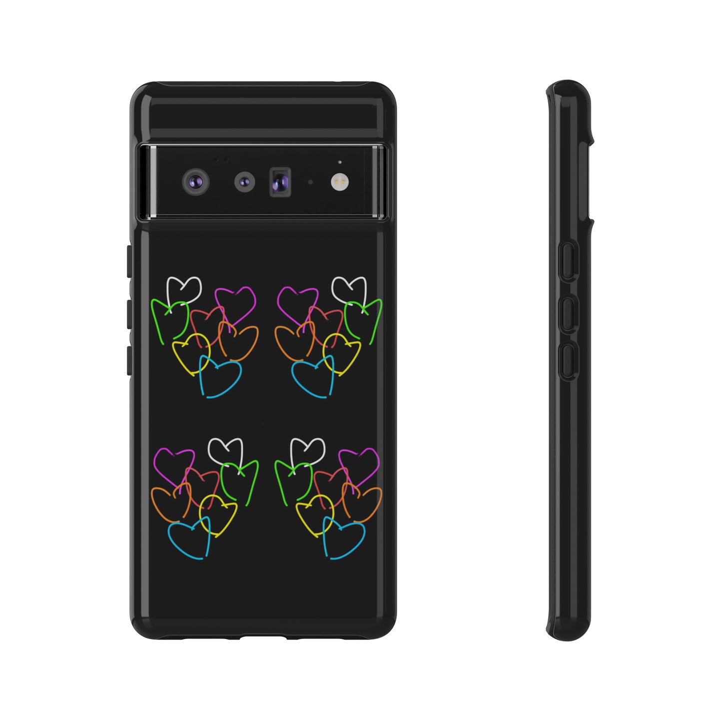 Colorful Hearts- Tough Cases- 46 Phone Styles