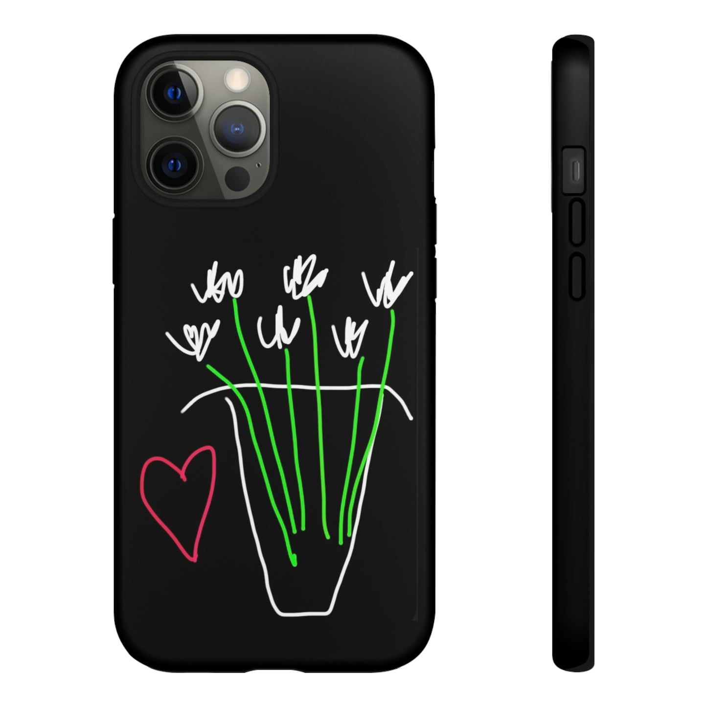 Vase, White Flowers- Tough Cases- 46 Phone Styles