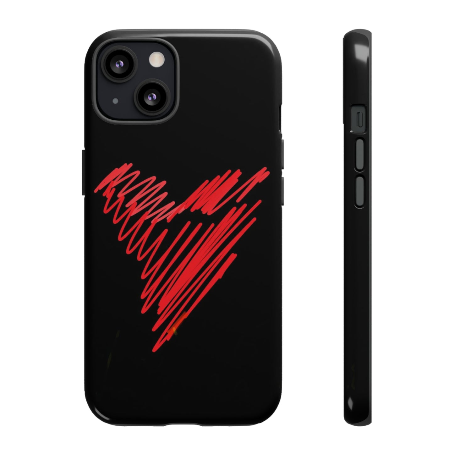 Scribble Heart- Tough Cases- 46 Phone Styles