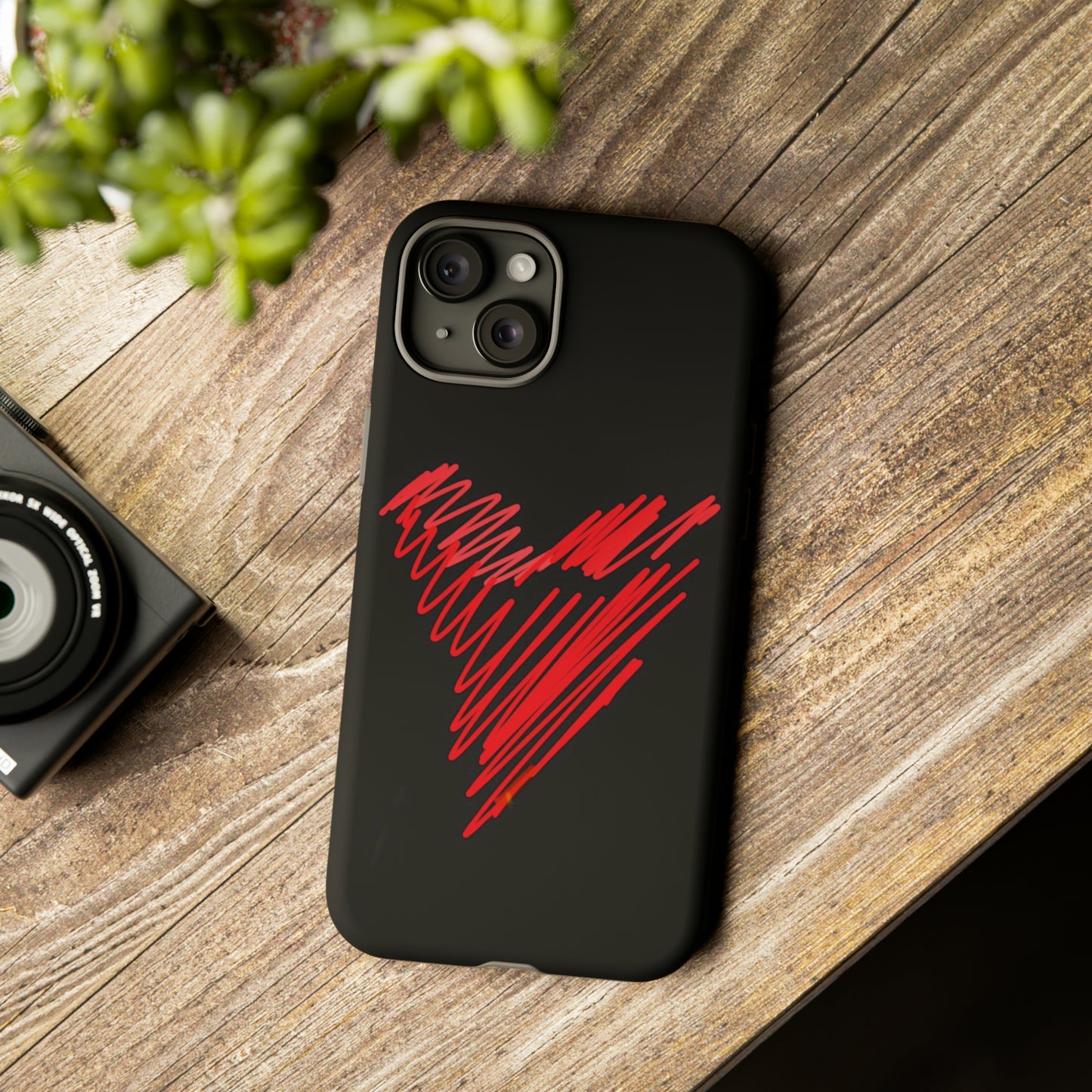 Scribble Heart- Tough Cases- 46 Phone Styles