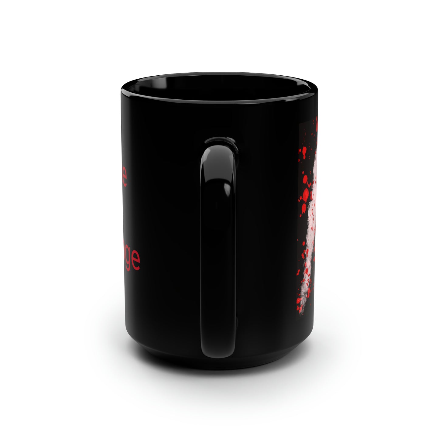 Your Monogram, CUSTOMIZE- Black Mug, 15oz- F