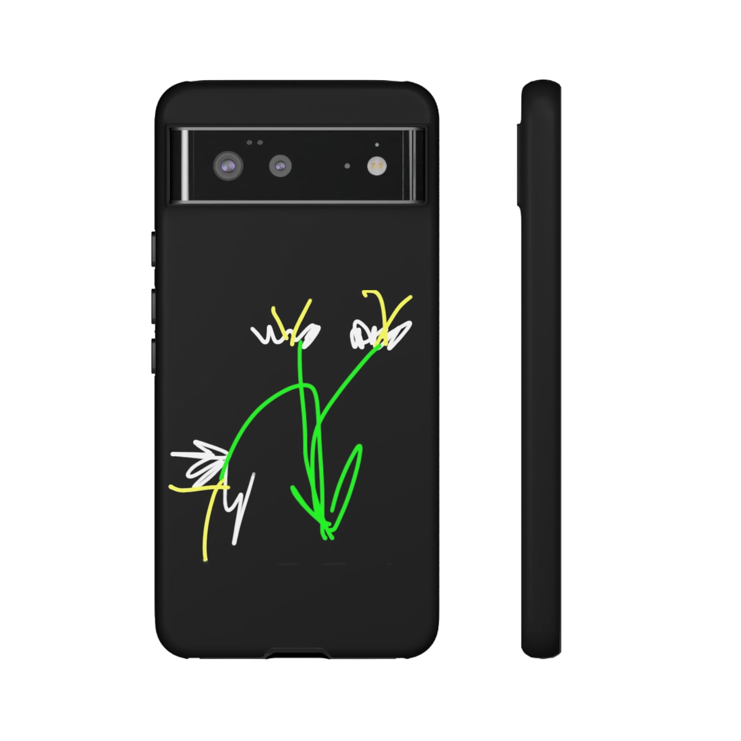 3 White Flowers- Tough Cases- 46 Phone Styles