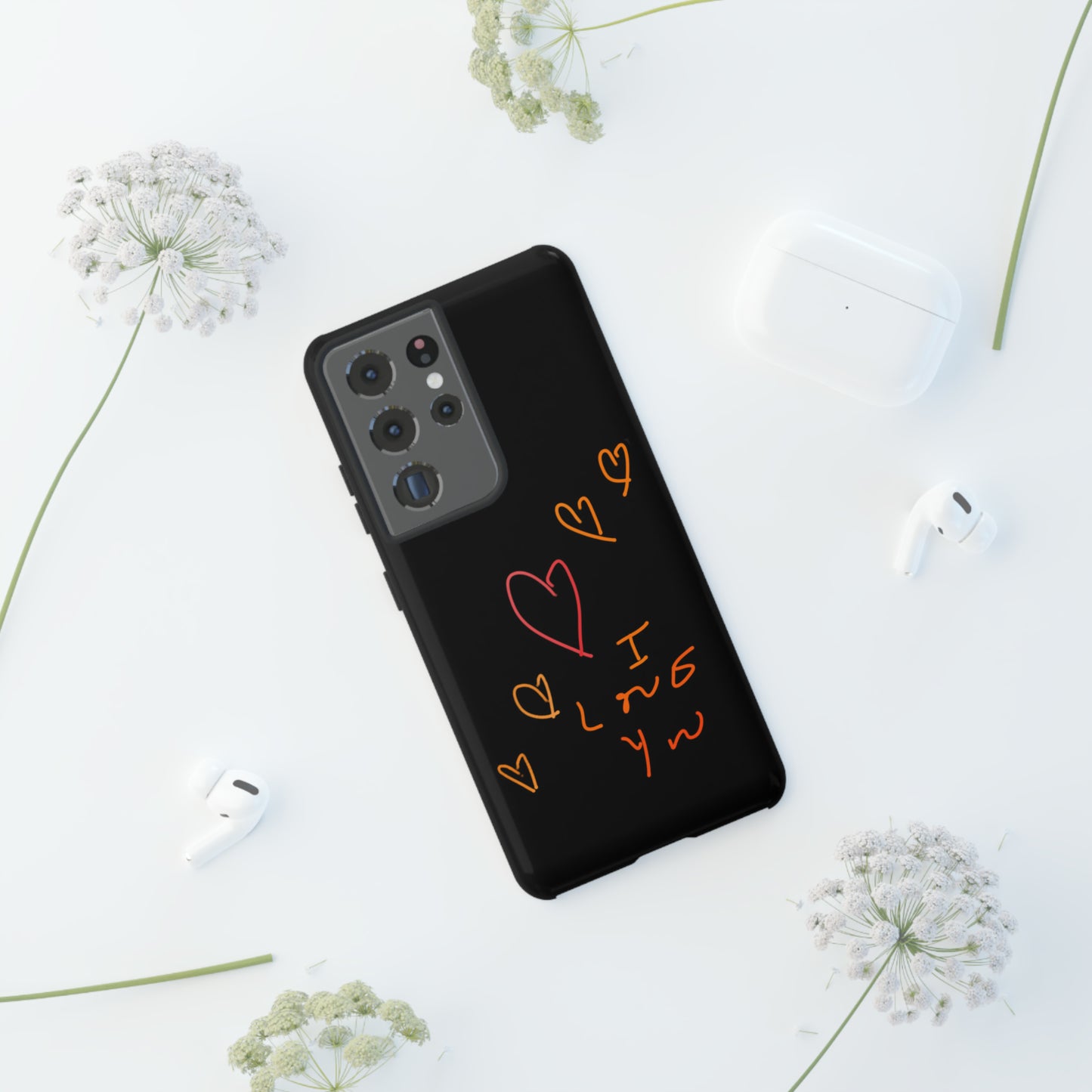 5 Hearts/I love You- Tough Cases- 46 Phone Styles