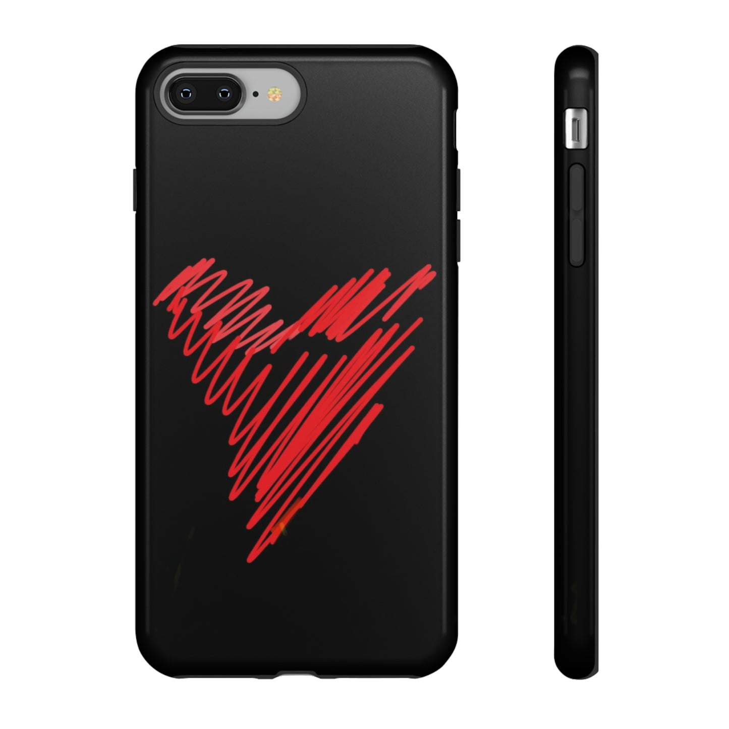 Scribble Heart- Tough Cases- 46 Phone Styles