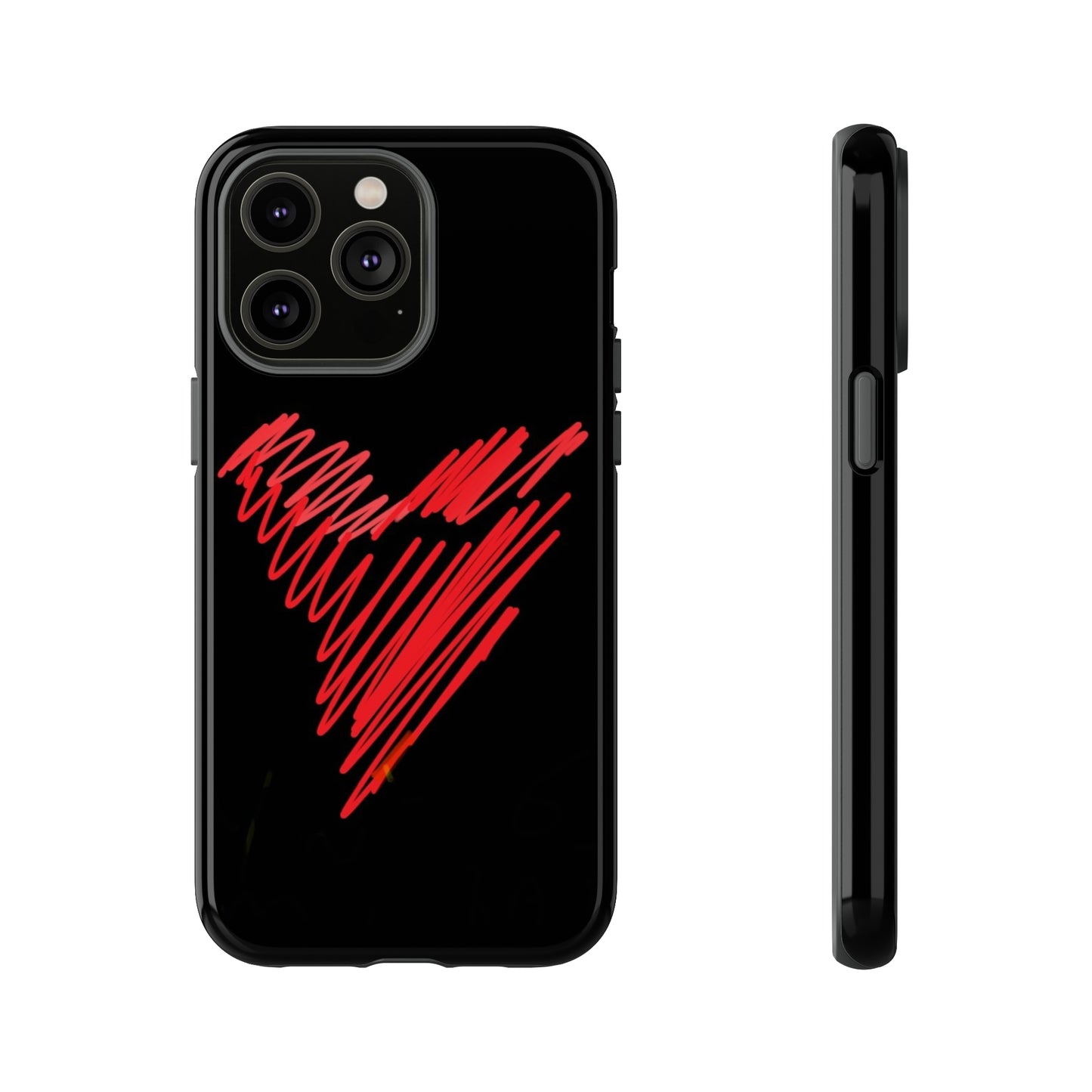 Scribble Heart- Tough Cases- 46 Phone Styles