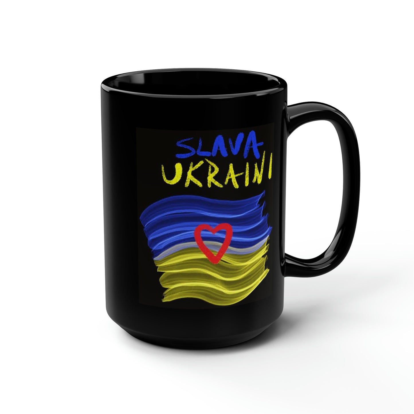 Charity Ukraine- Mug 15oz- Black