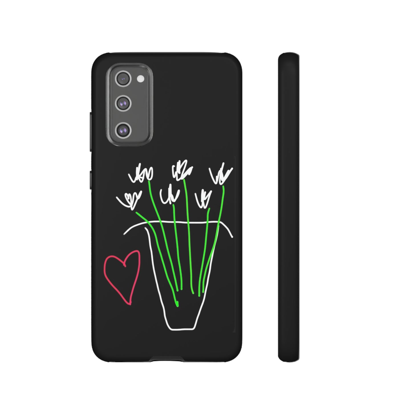 Vase, White Flowers- Tough Cases- 46 Phone Styles