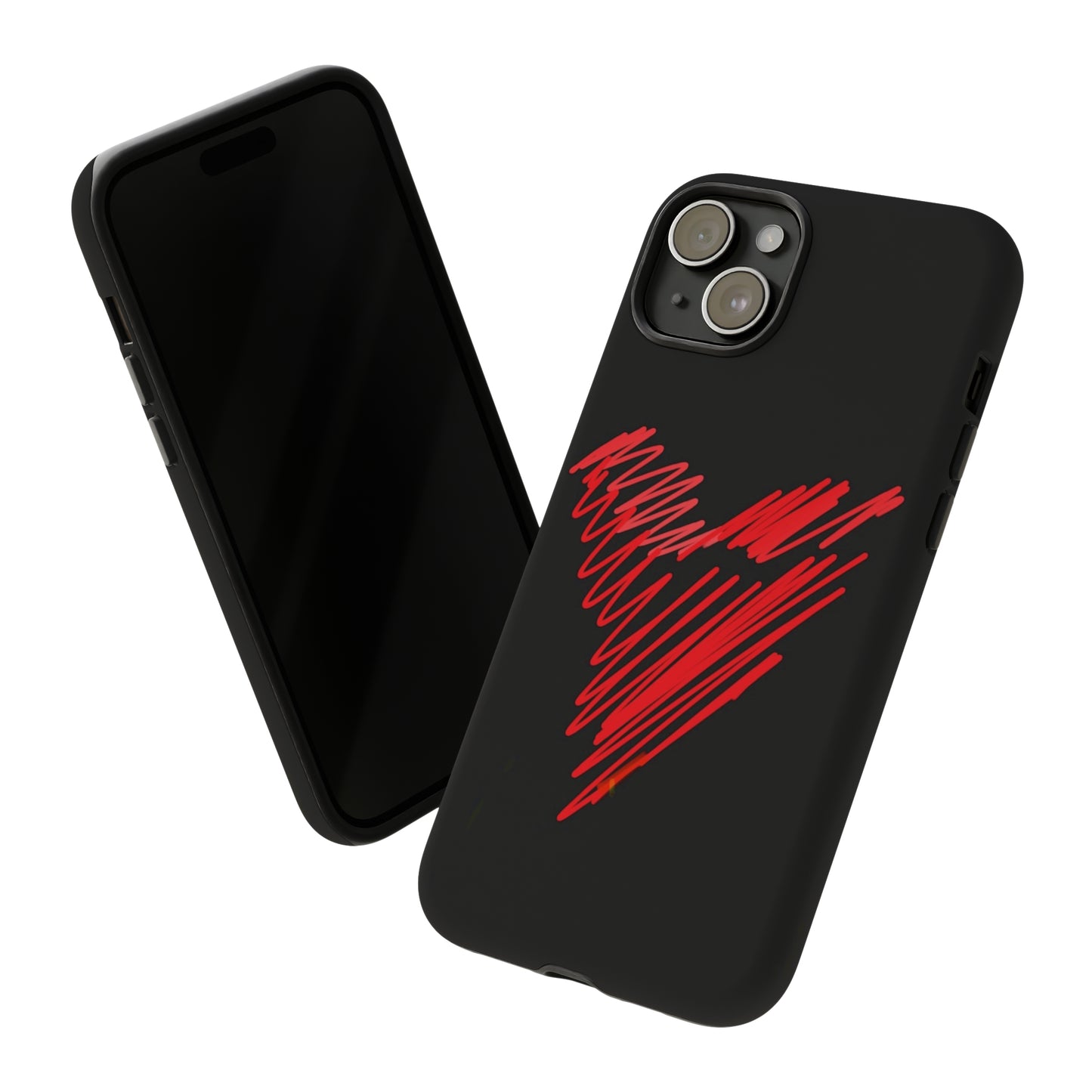 Scribble Heart- Tough Cases- 46 Phone Styles